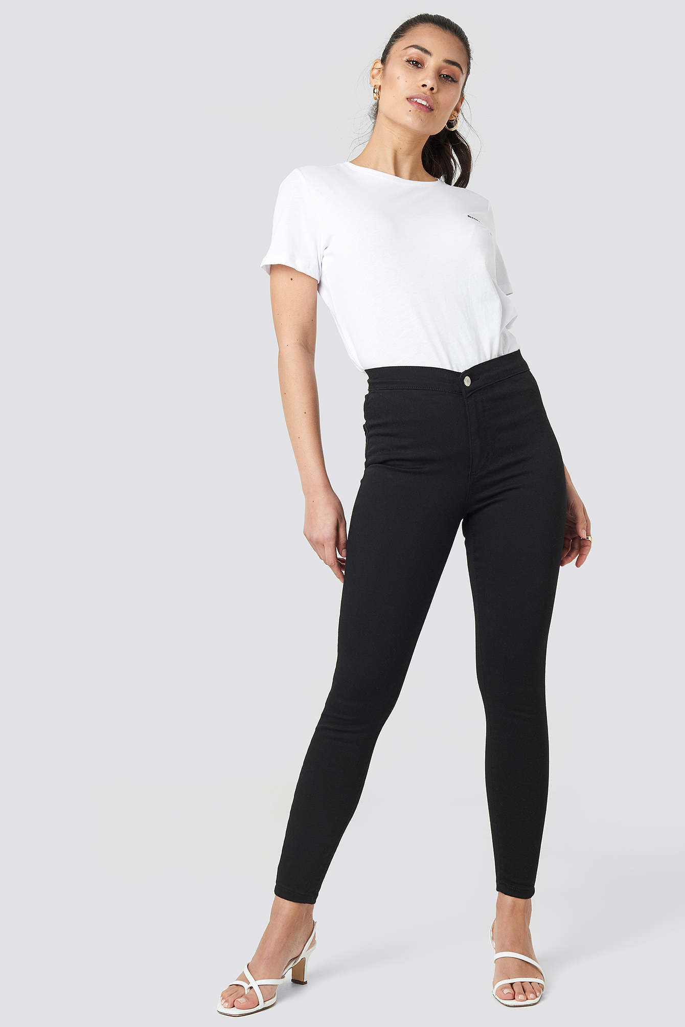 High Waist Jeggings Black