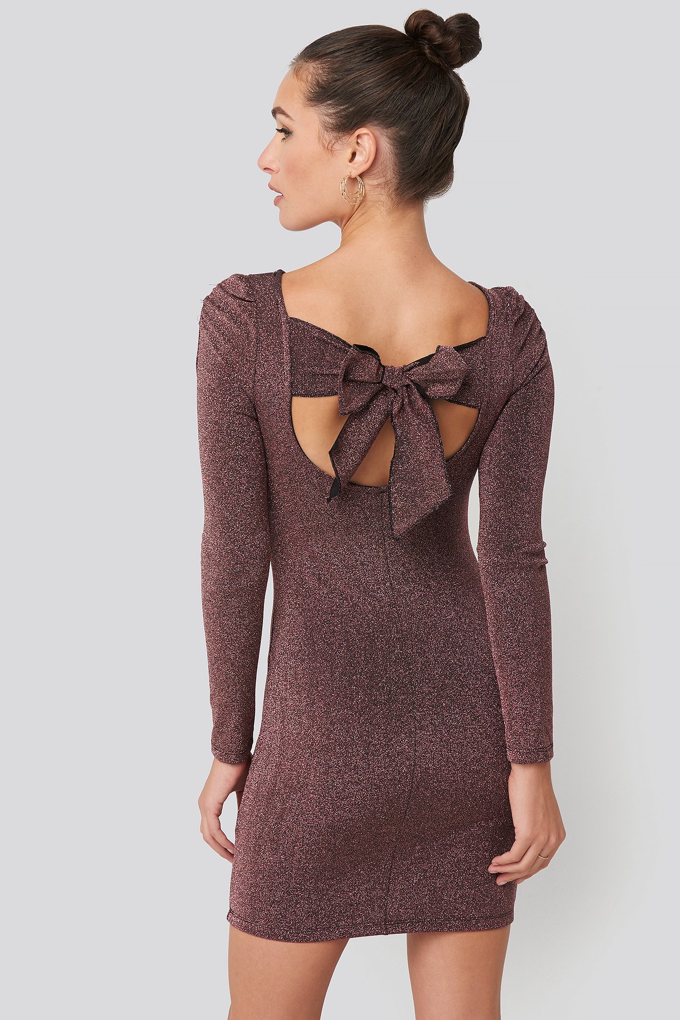 Mini Backless Dress Fuchsia