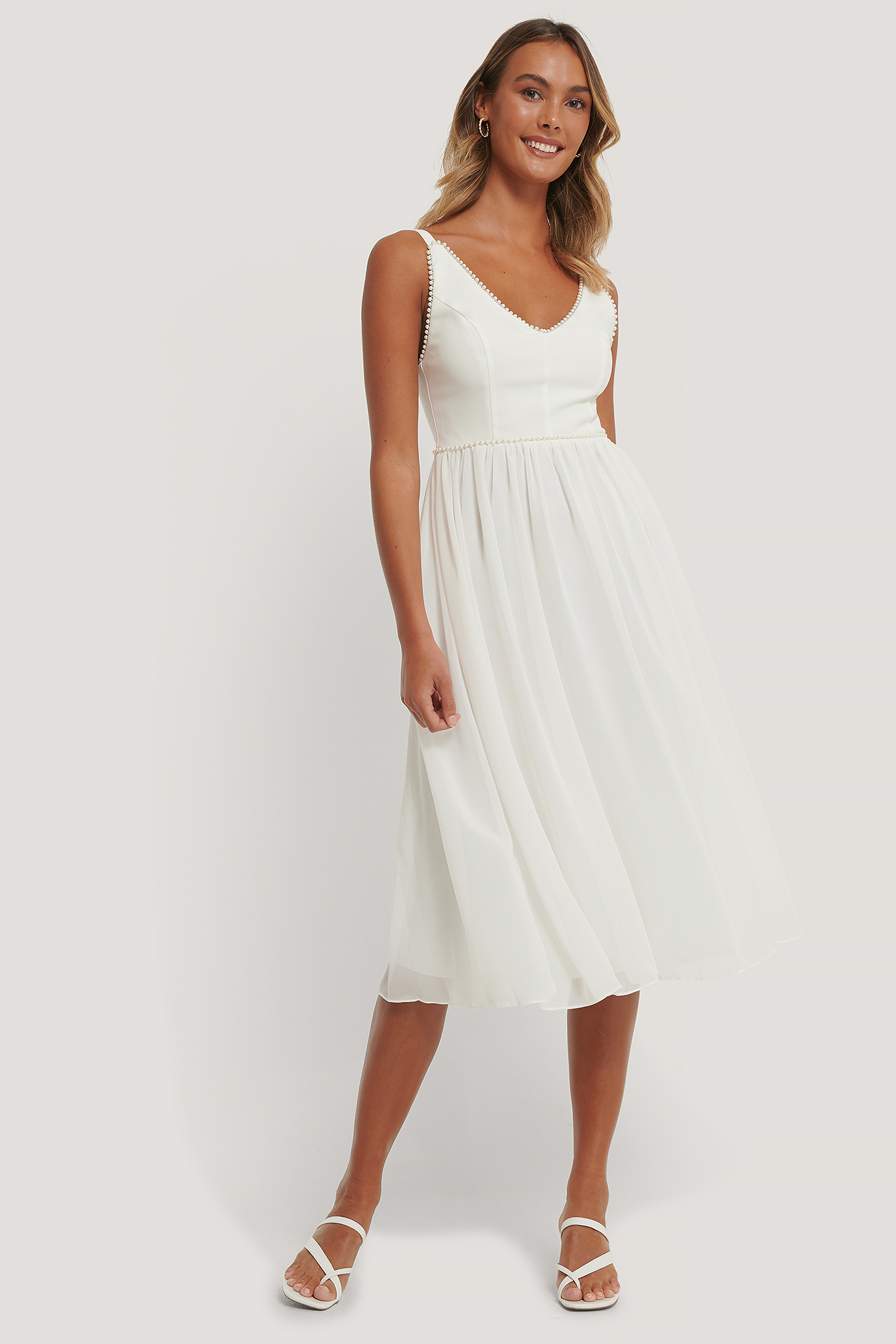 pearl midi dress