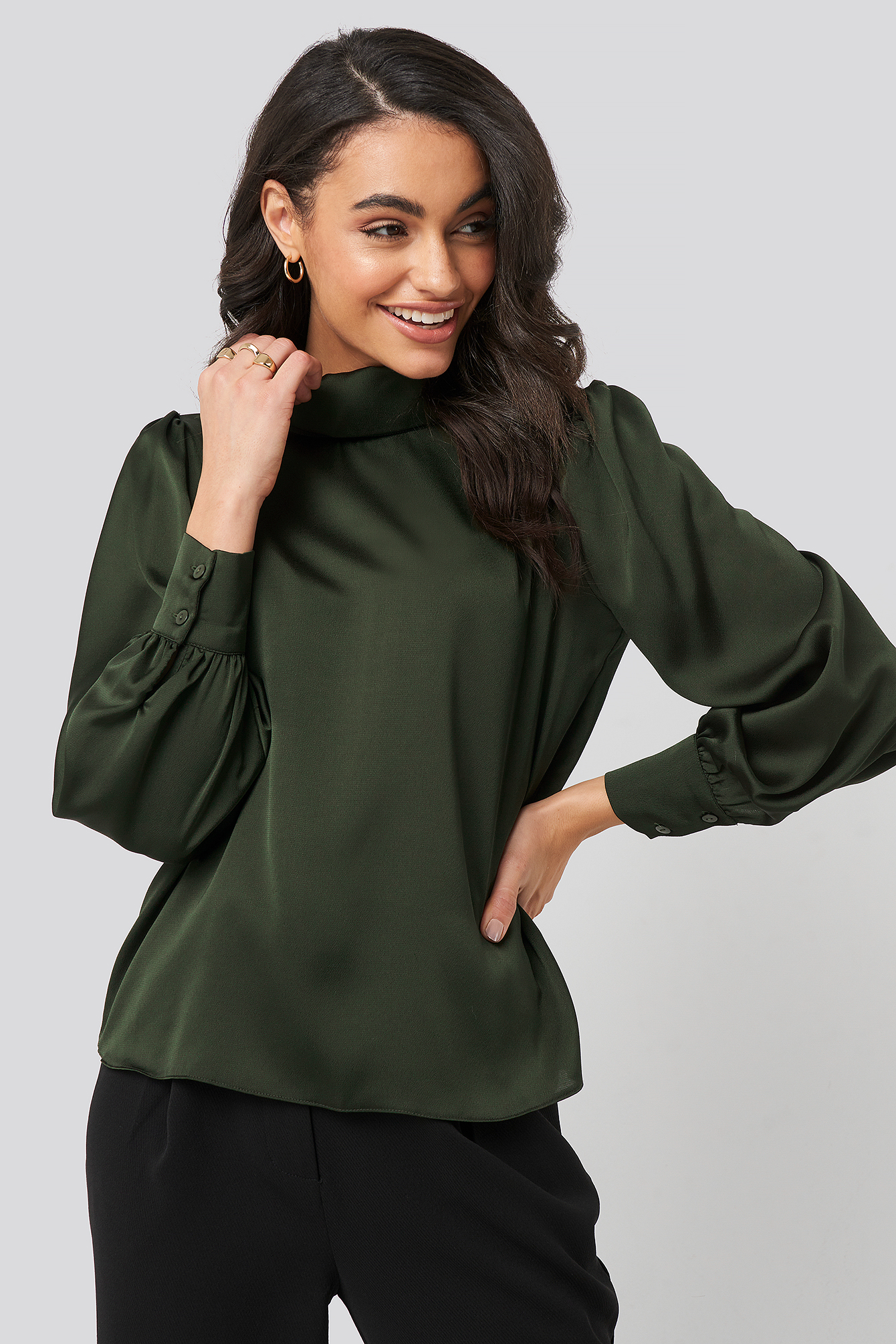 Standing Collar Blouse Trendyol
