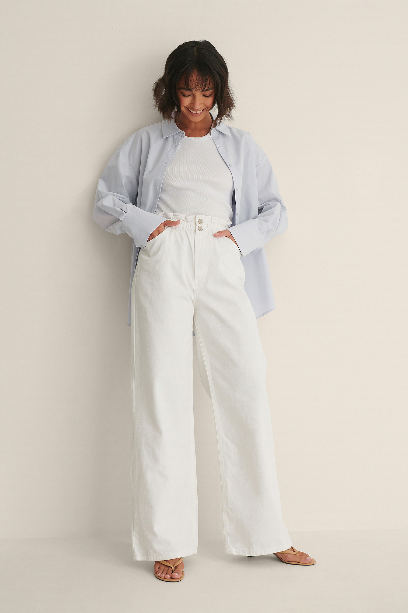 Wide Leg White Jeans Best Images