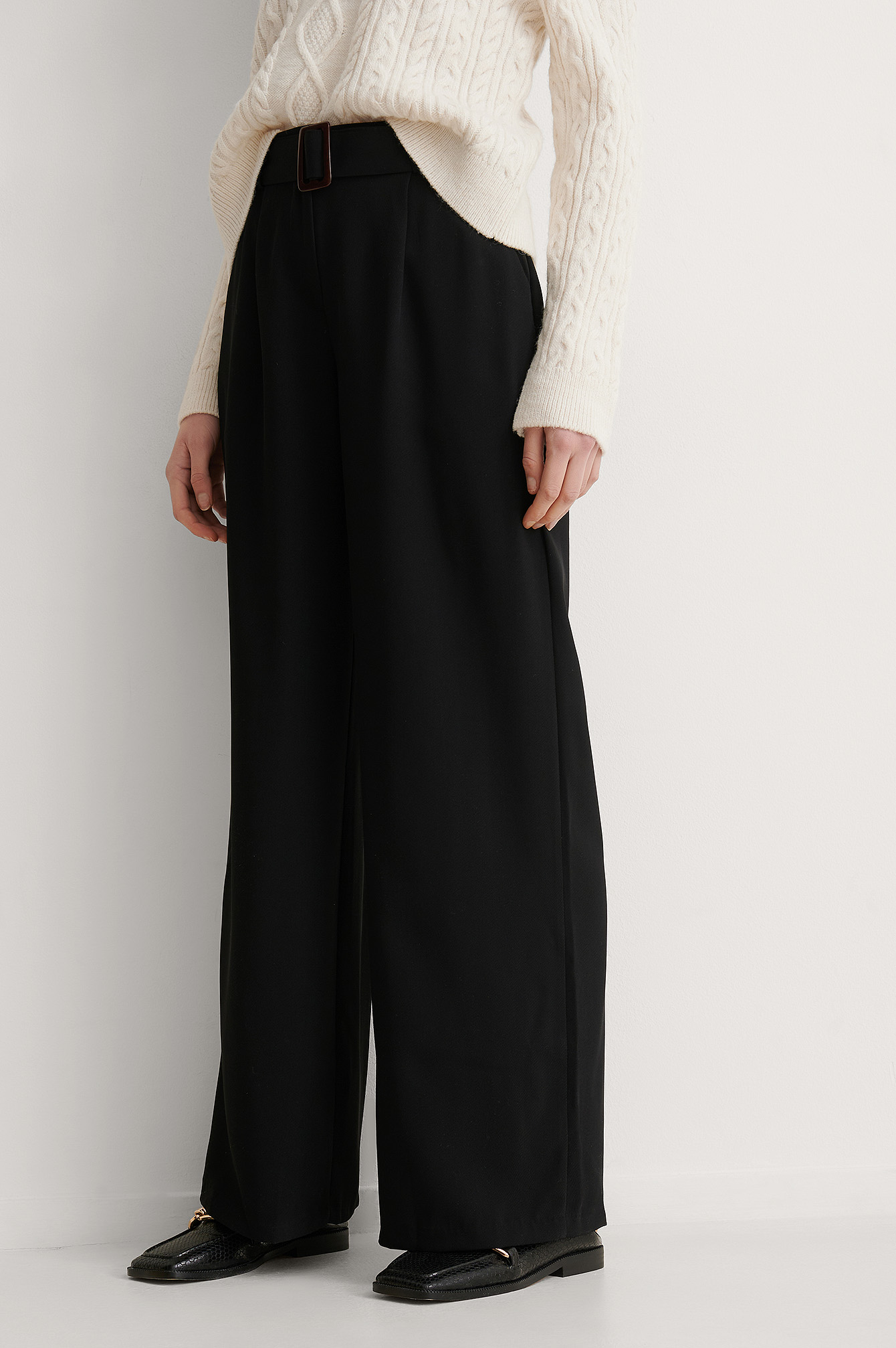 Wide Leg Trousers Black | na-kd.com