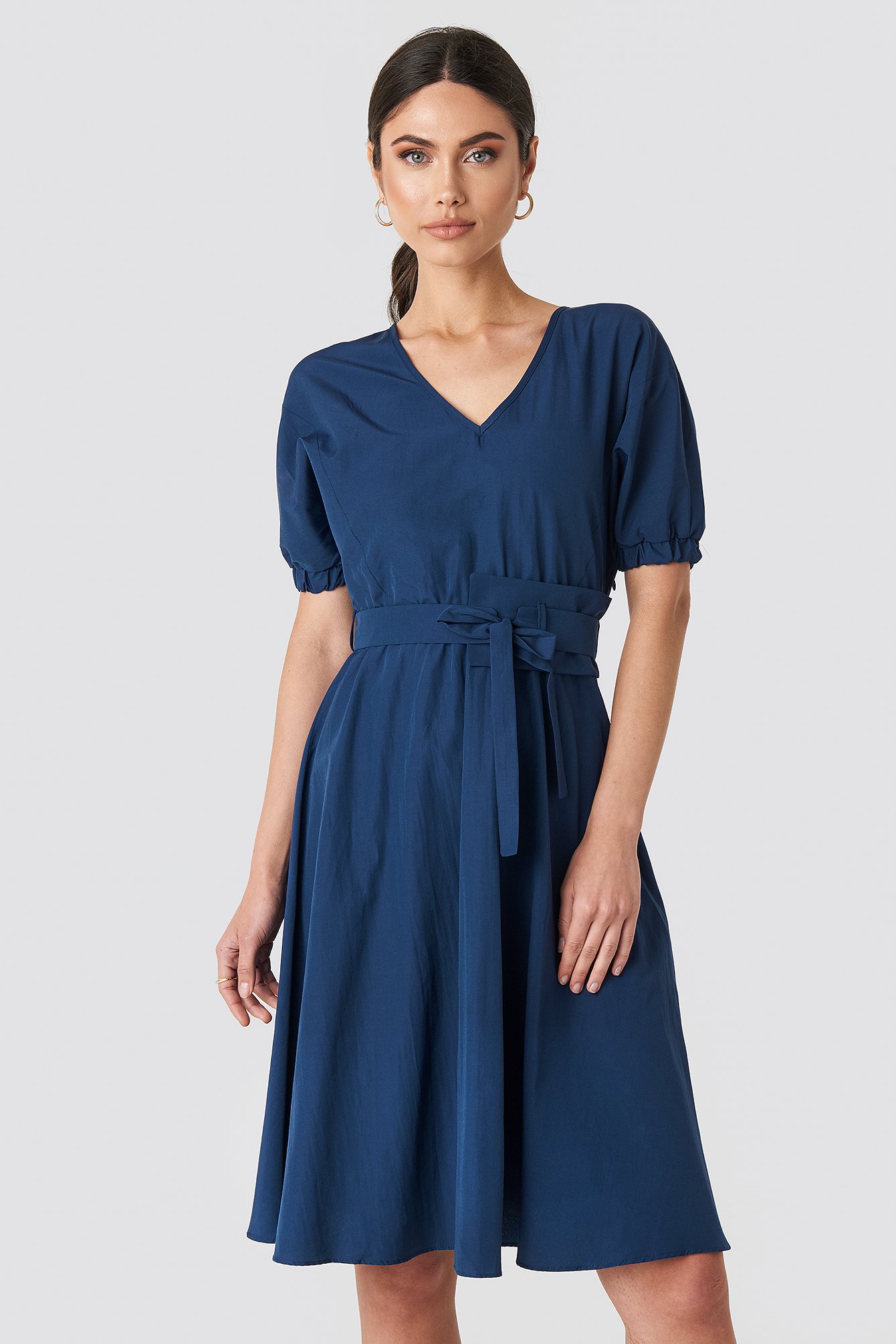 Wos Belt Detailed Dress Blue | na-kd.com
