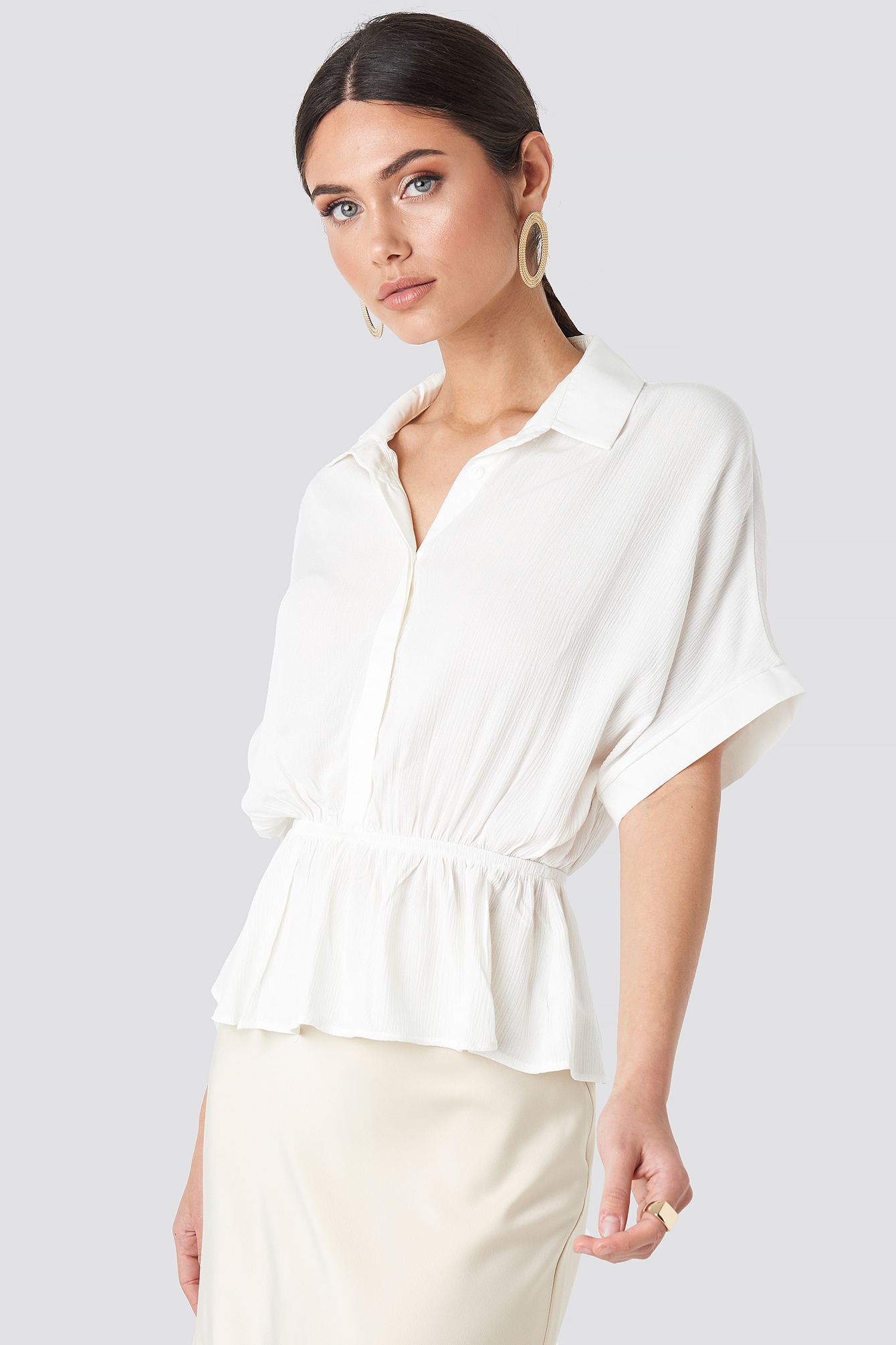 Wos Binding Detailed Shirt White