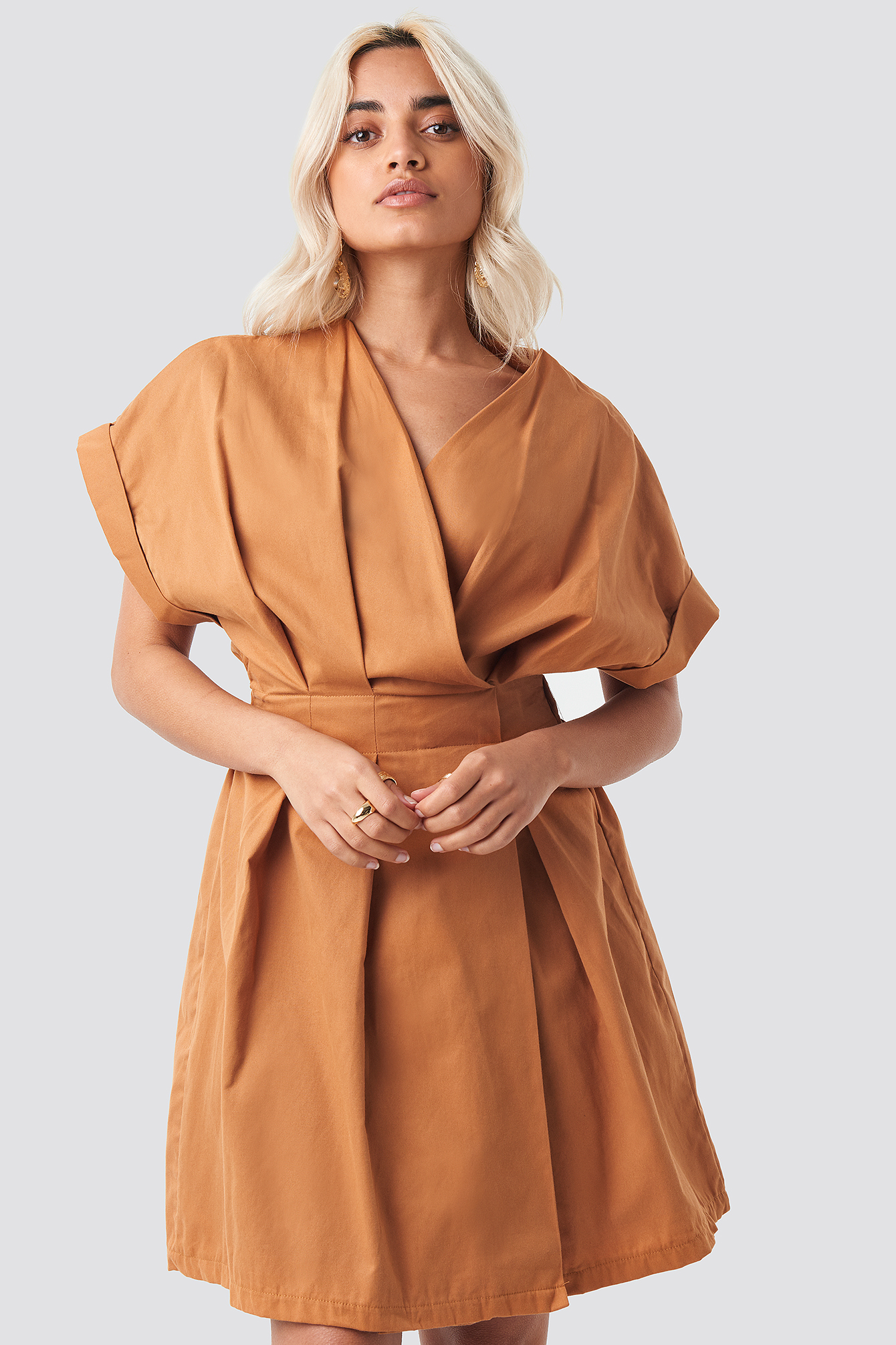 Yol Double Breasted Dress Camel