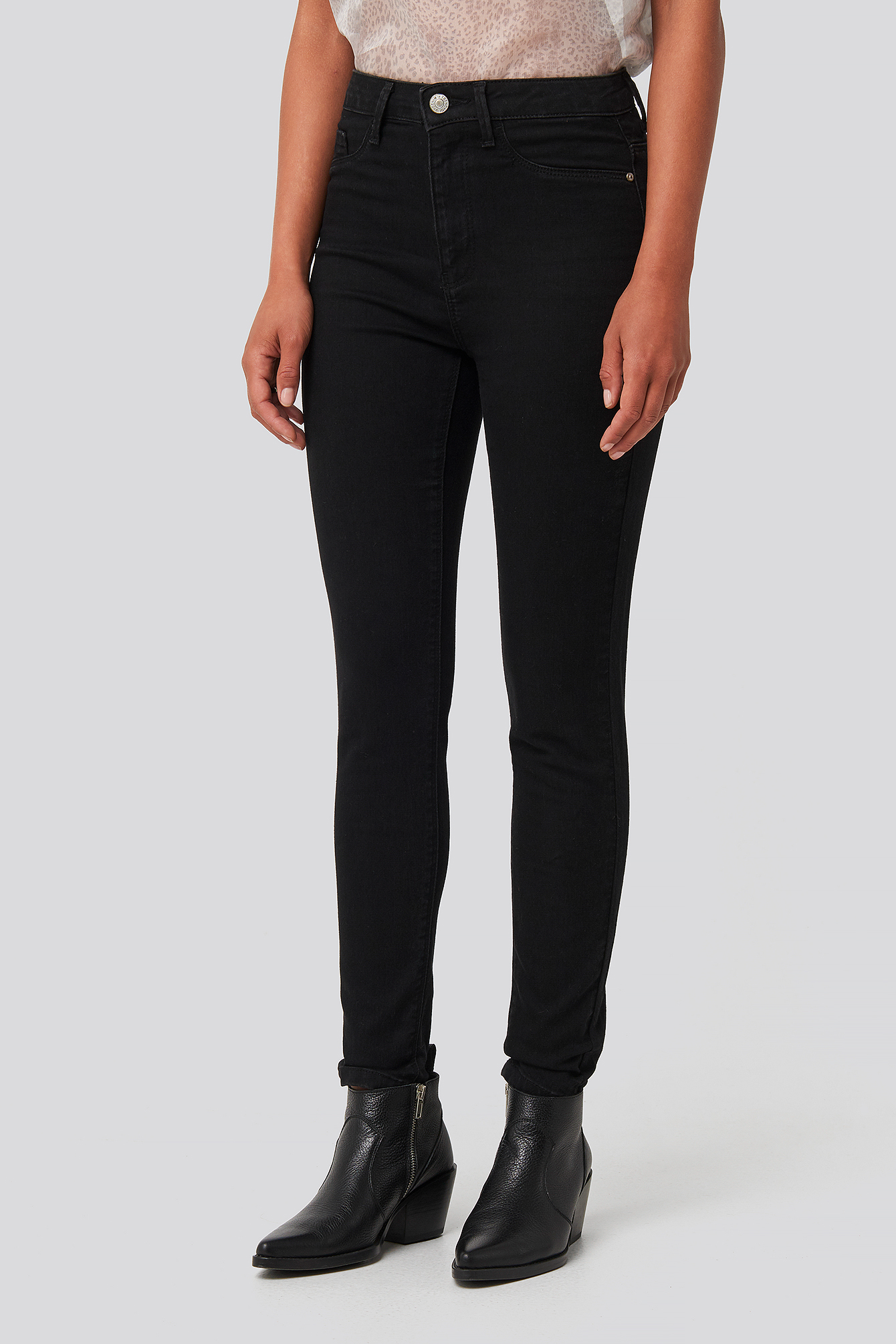 Yol High Waist Jeggings Black | na-kd.com