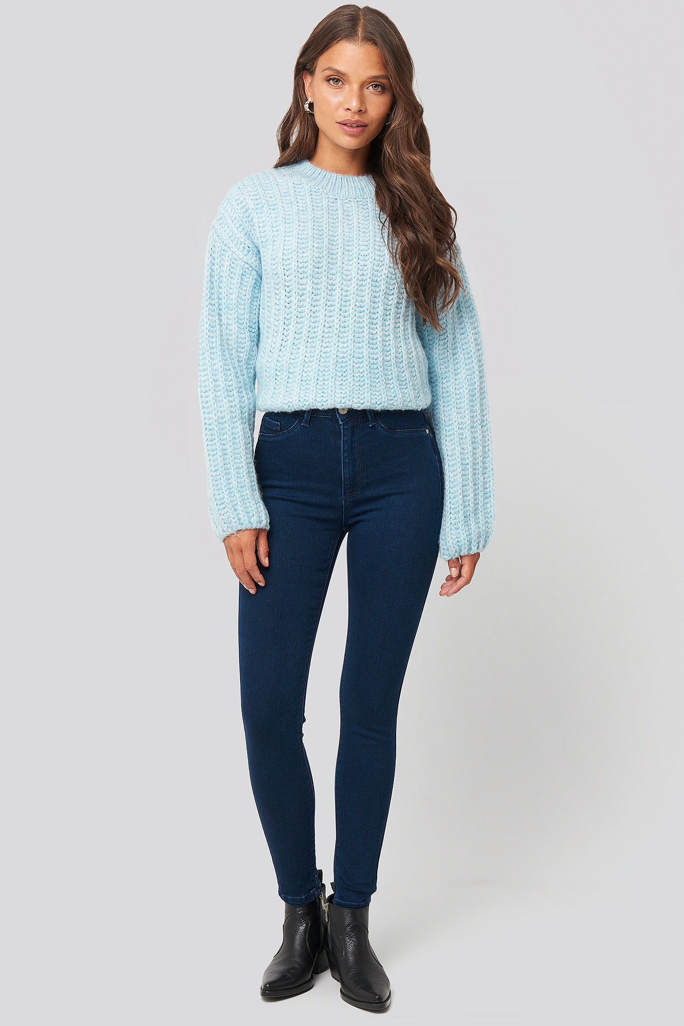 Yol High Waist Jeggings Indigo
