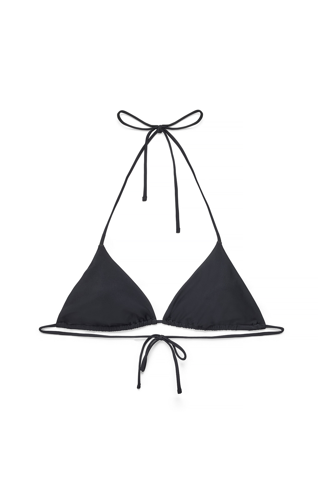 Black Trekantig bikinitopp