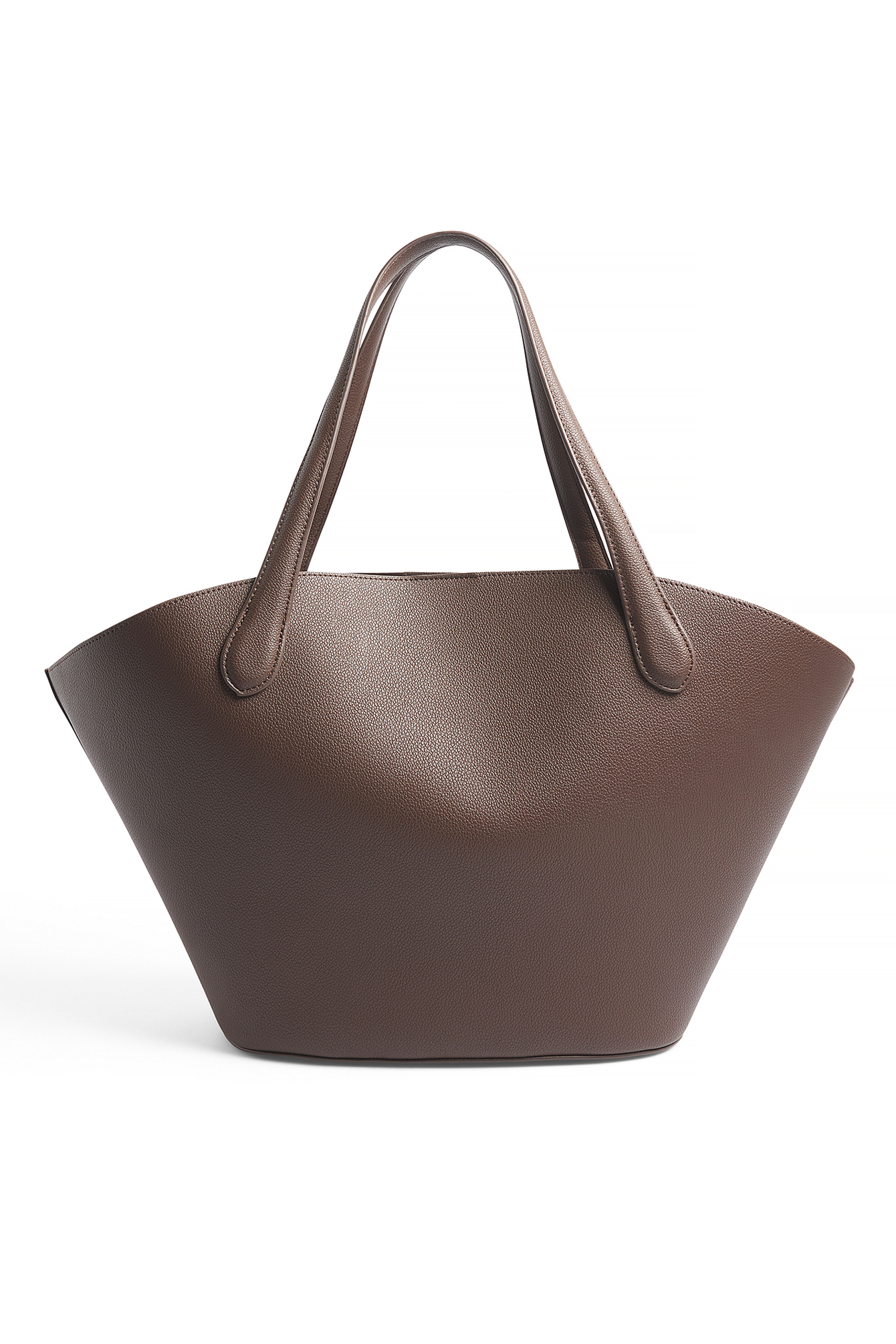 NA-KD Triangle Tote Bag - Bags - Brown - One Size - NA-KD / NAKD