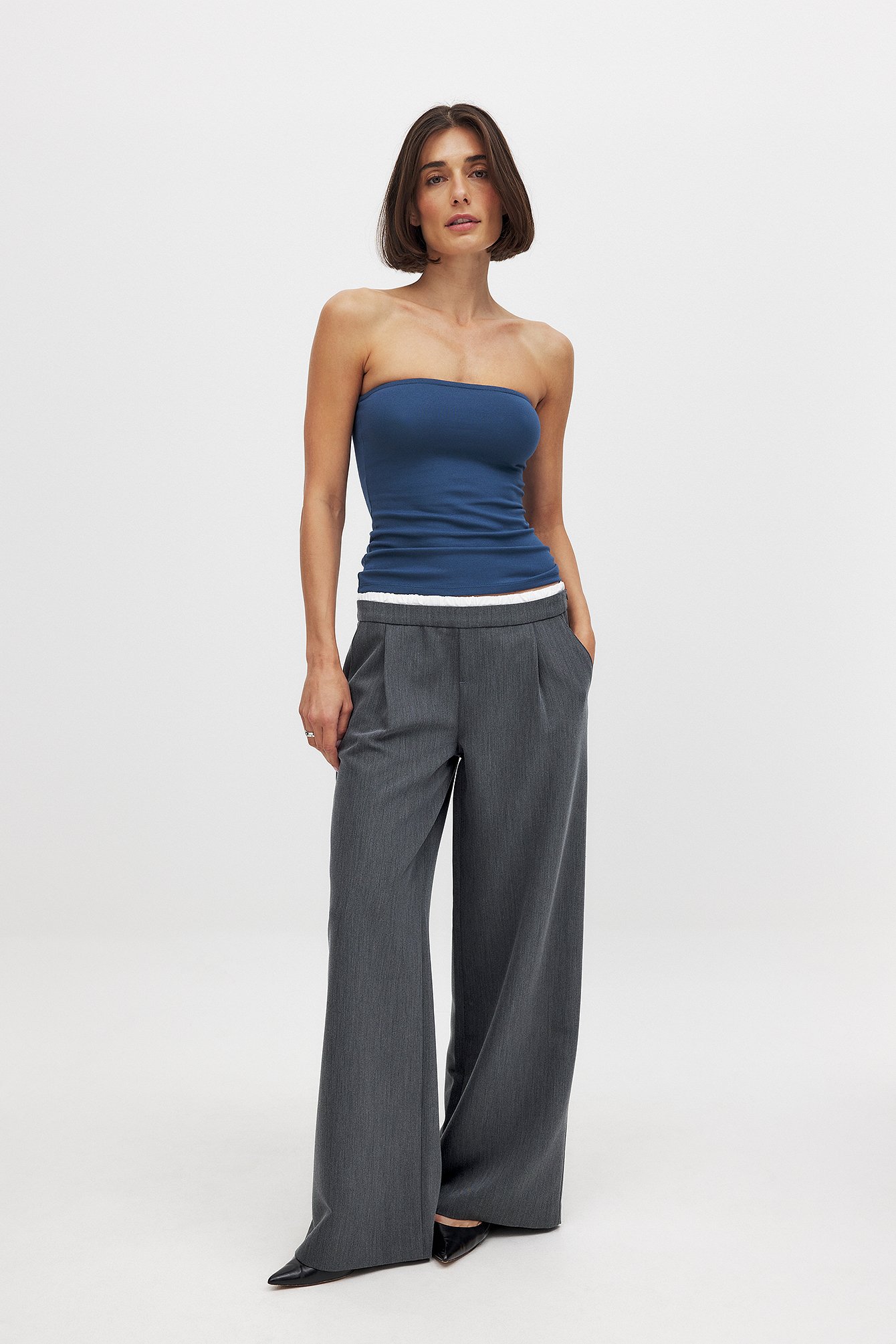 NA-KD Tube Top - Bandeau Tops - Blue - M (EU 38-40) - NA-KD / NAKD