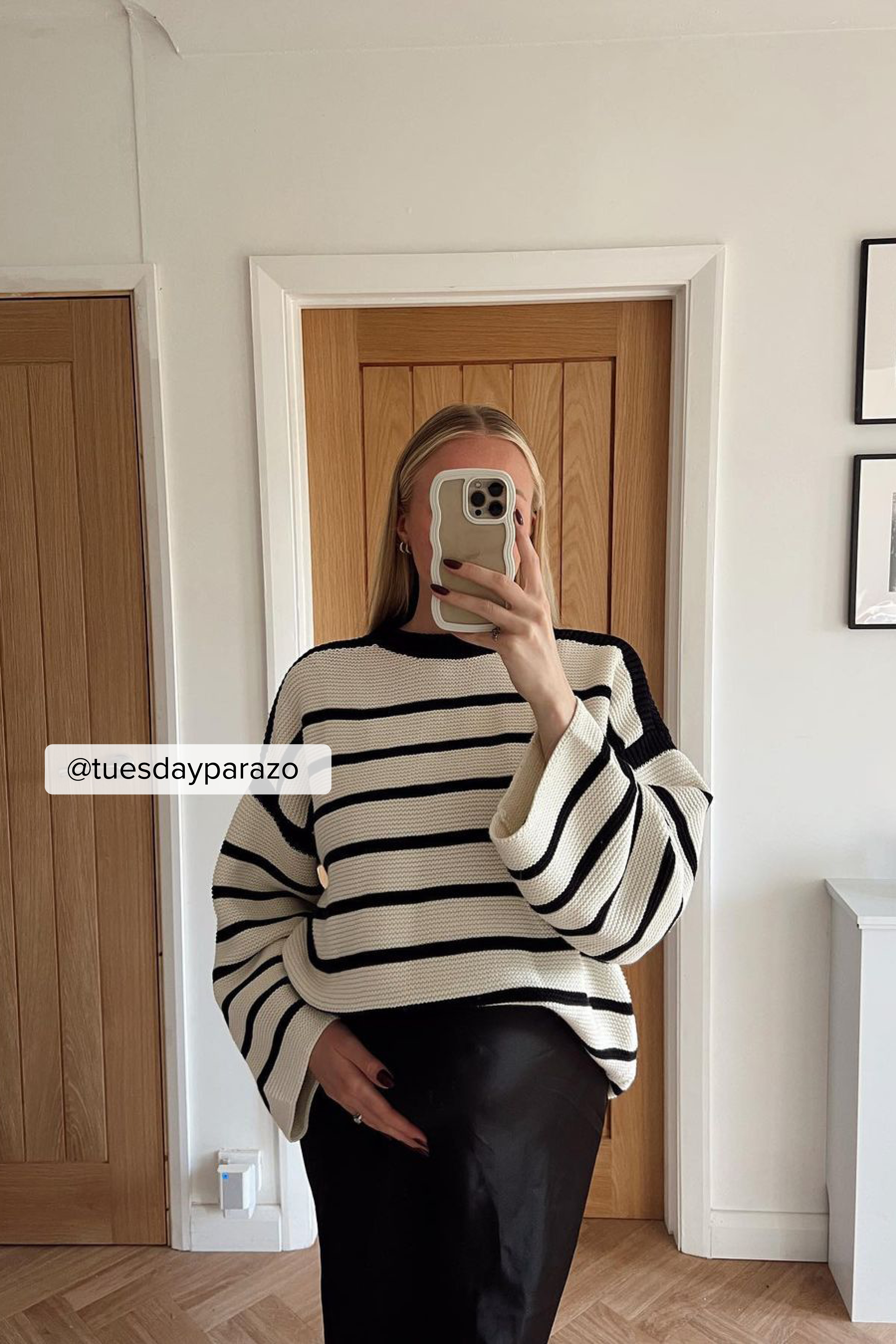 Striped knitted sweater main image 0