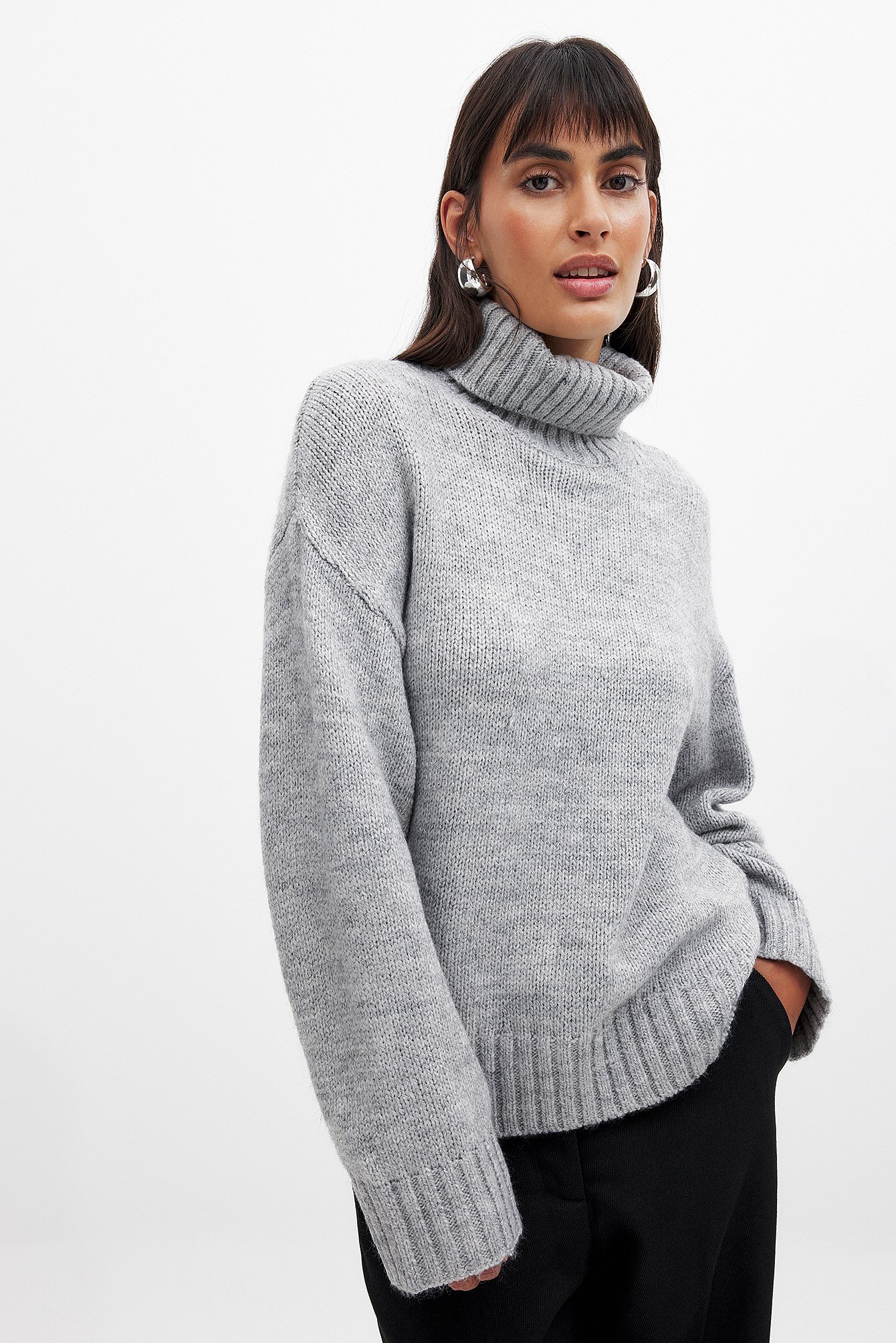 Knitted turtleneck sweater