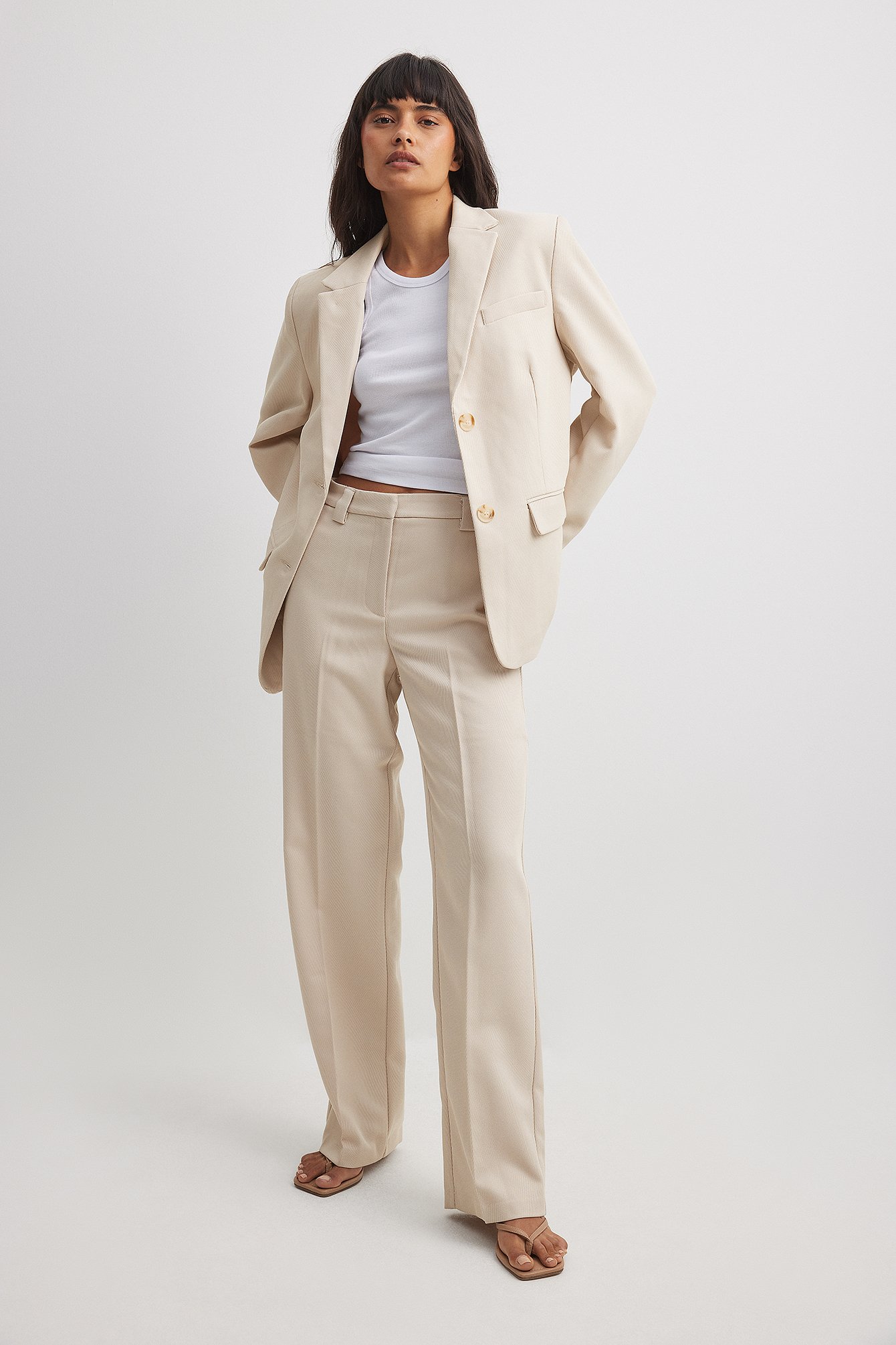 Zara Pak Dames Dames 3-delige Fluweelen Pak Blazer Broek Set