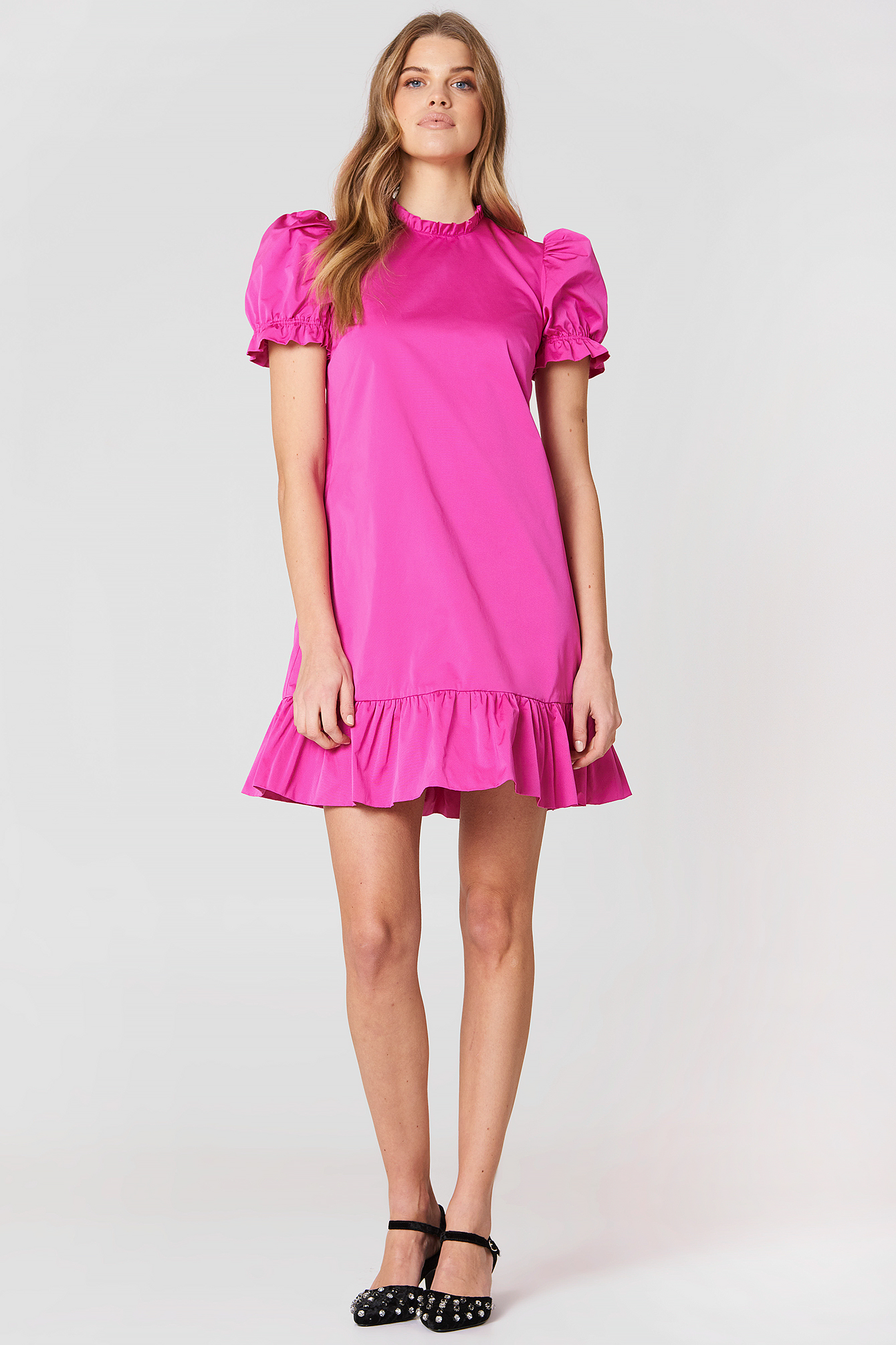 Abito Fuxia Mini Dress Rosa | na-kd.com