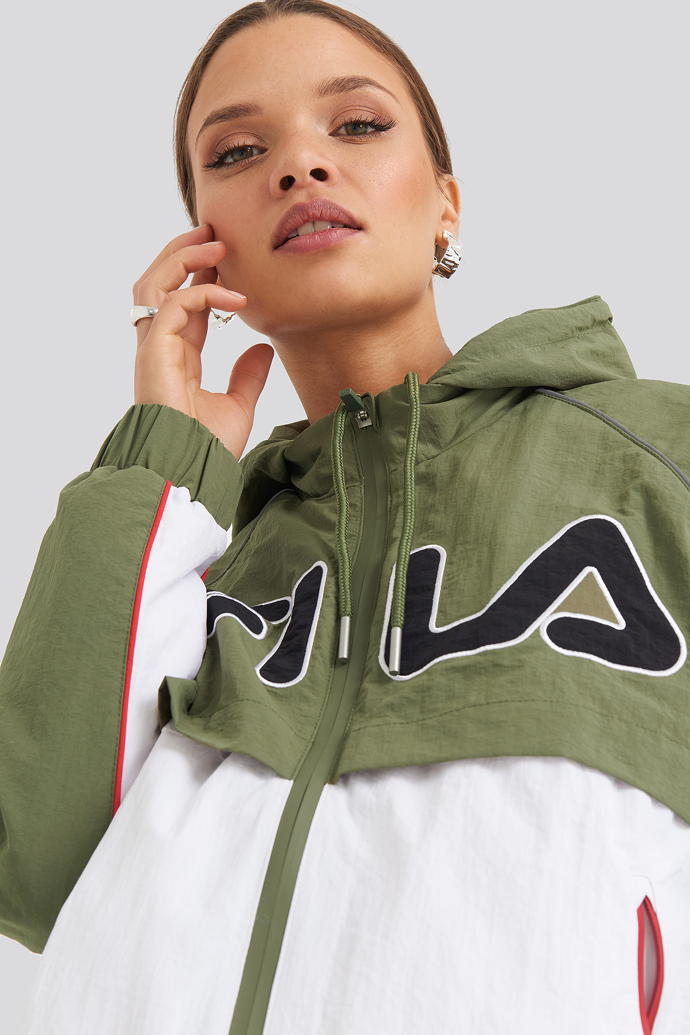 Ummi Windbreaker Deep Lichen Green/Bright White