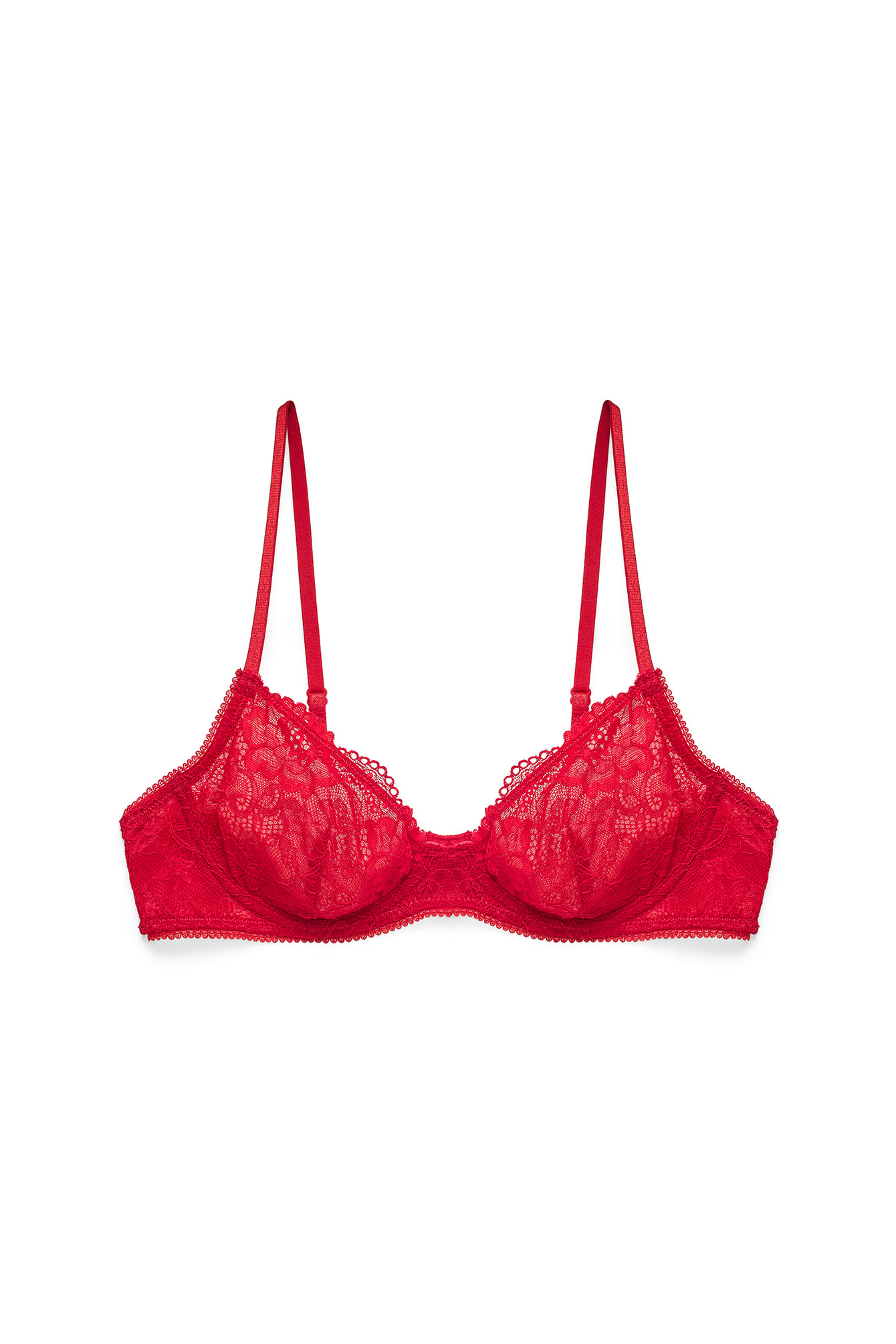 Beugelbeha van kant - Bh's - Rood - EU 70A - NA-KD / NAKD