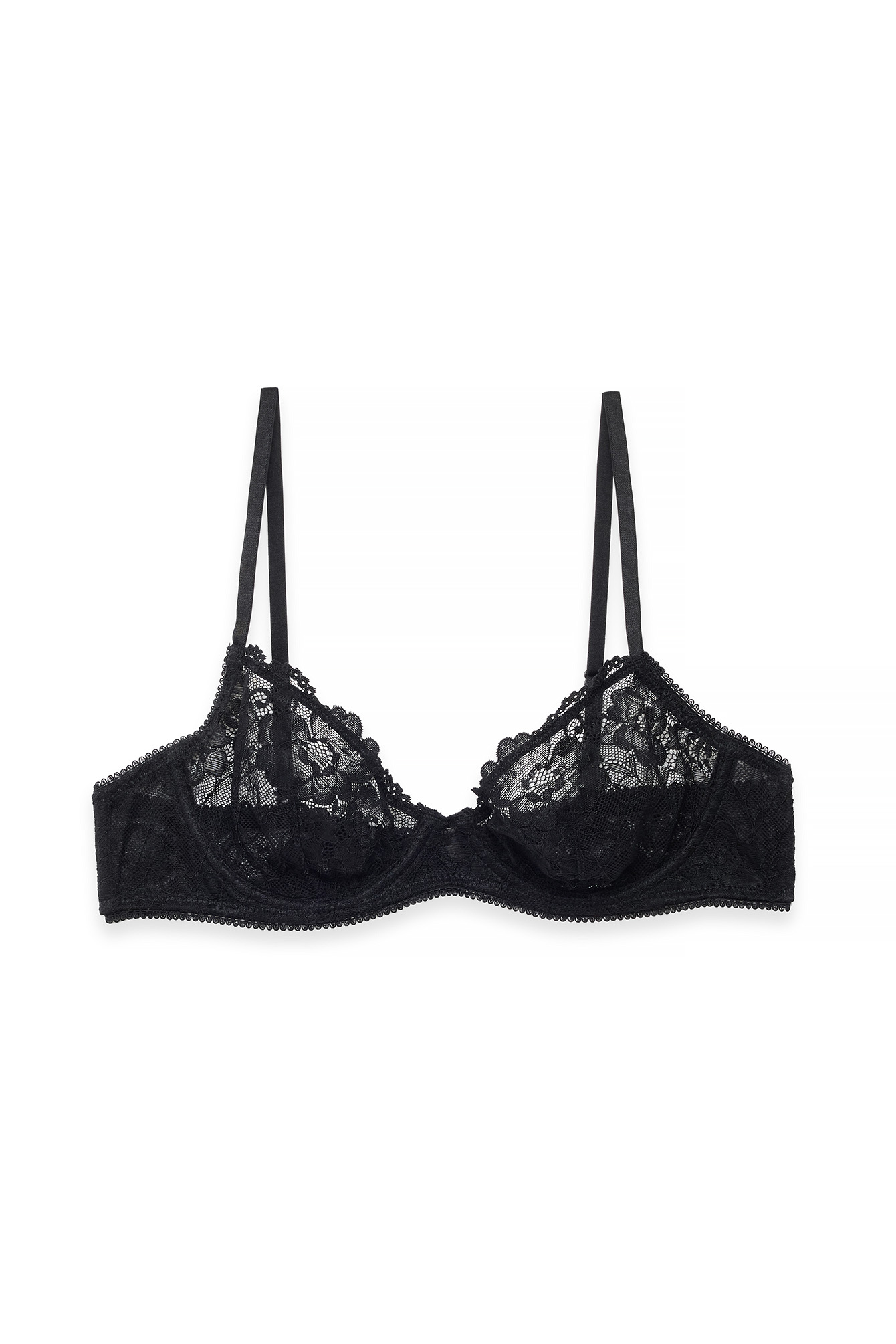 Black Underwired Lace Bra