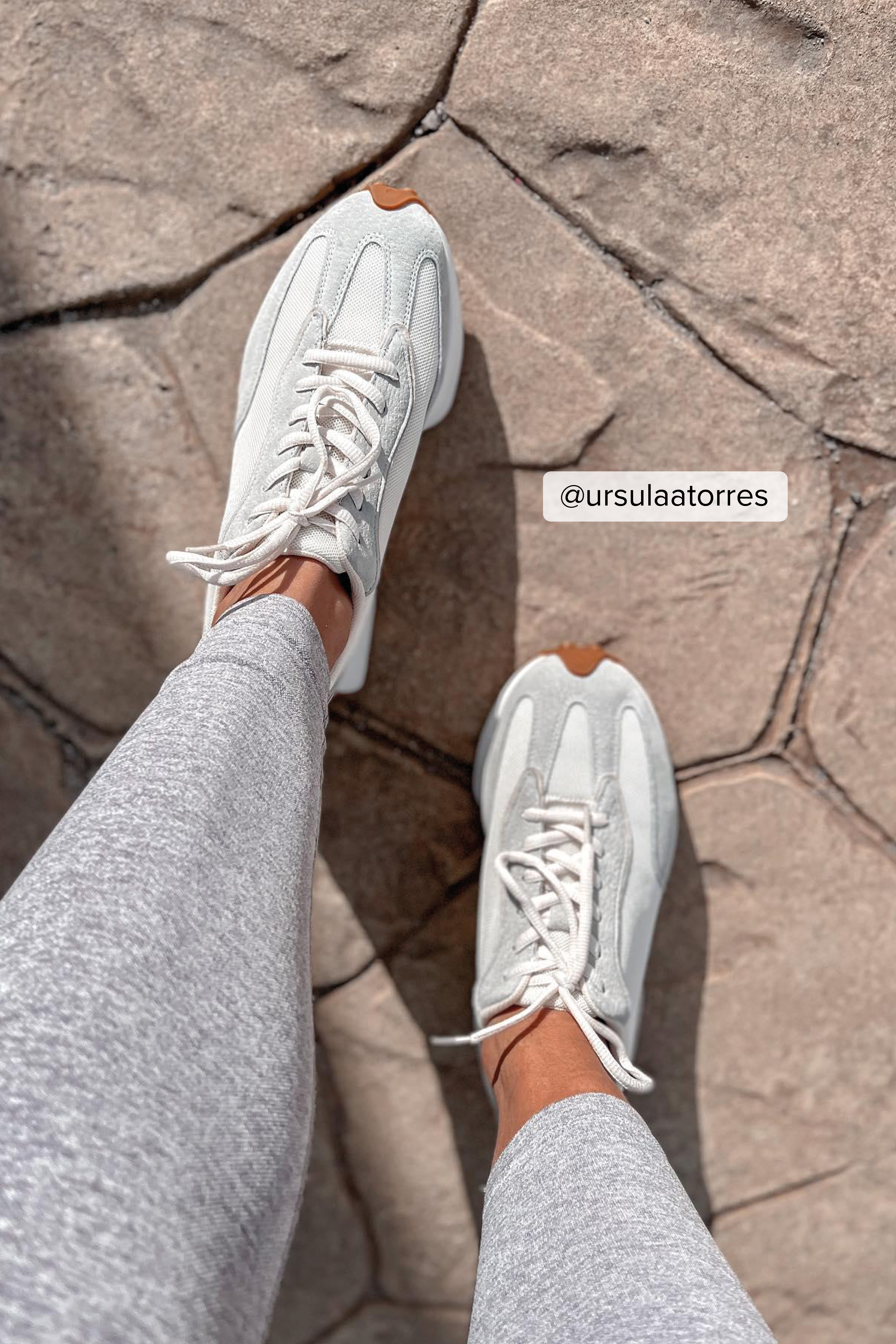 grey trainers white sole