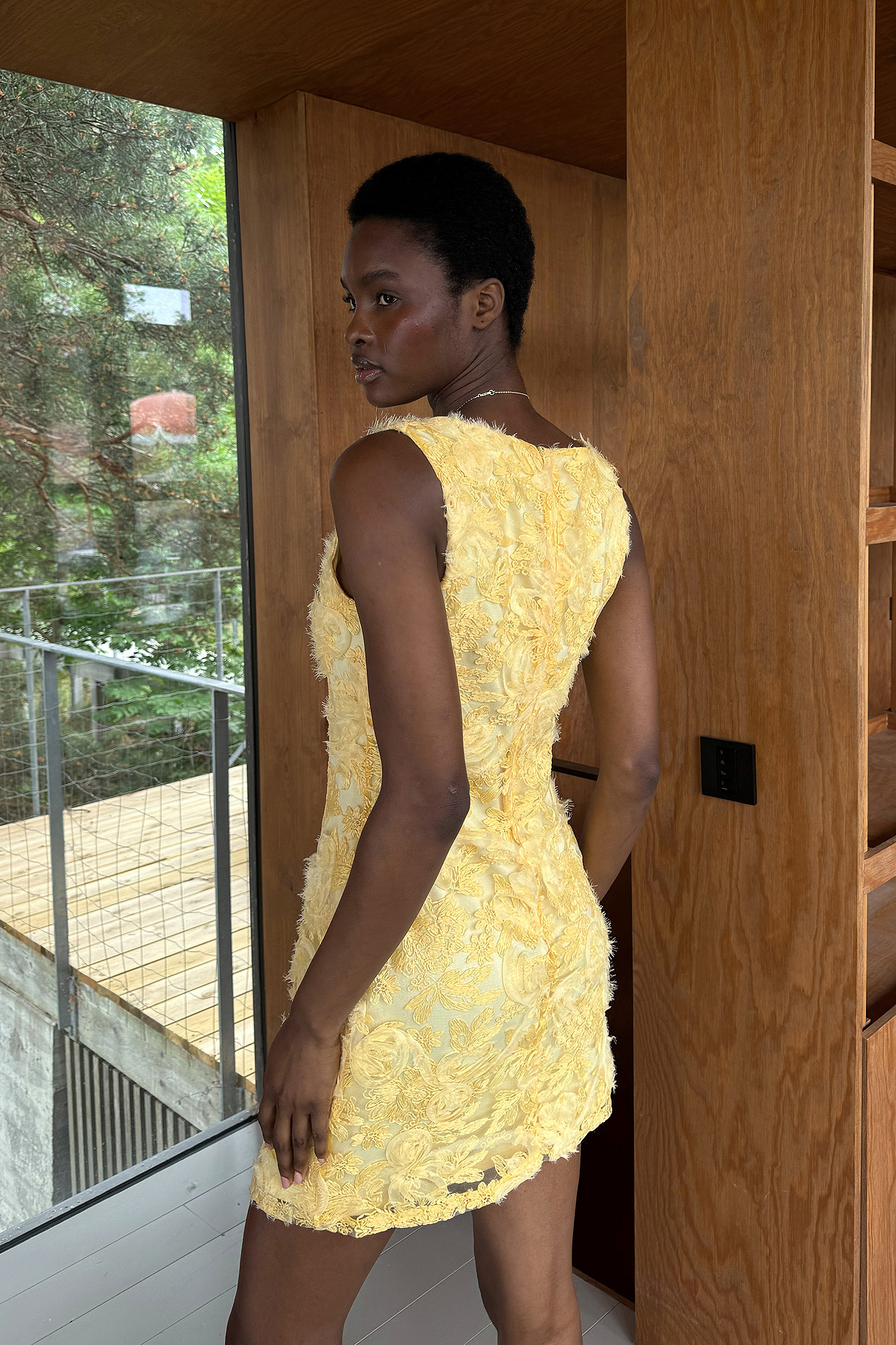 nakd fashion yellow dress Front Ruched Maxi Dress Yellow