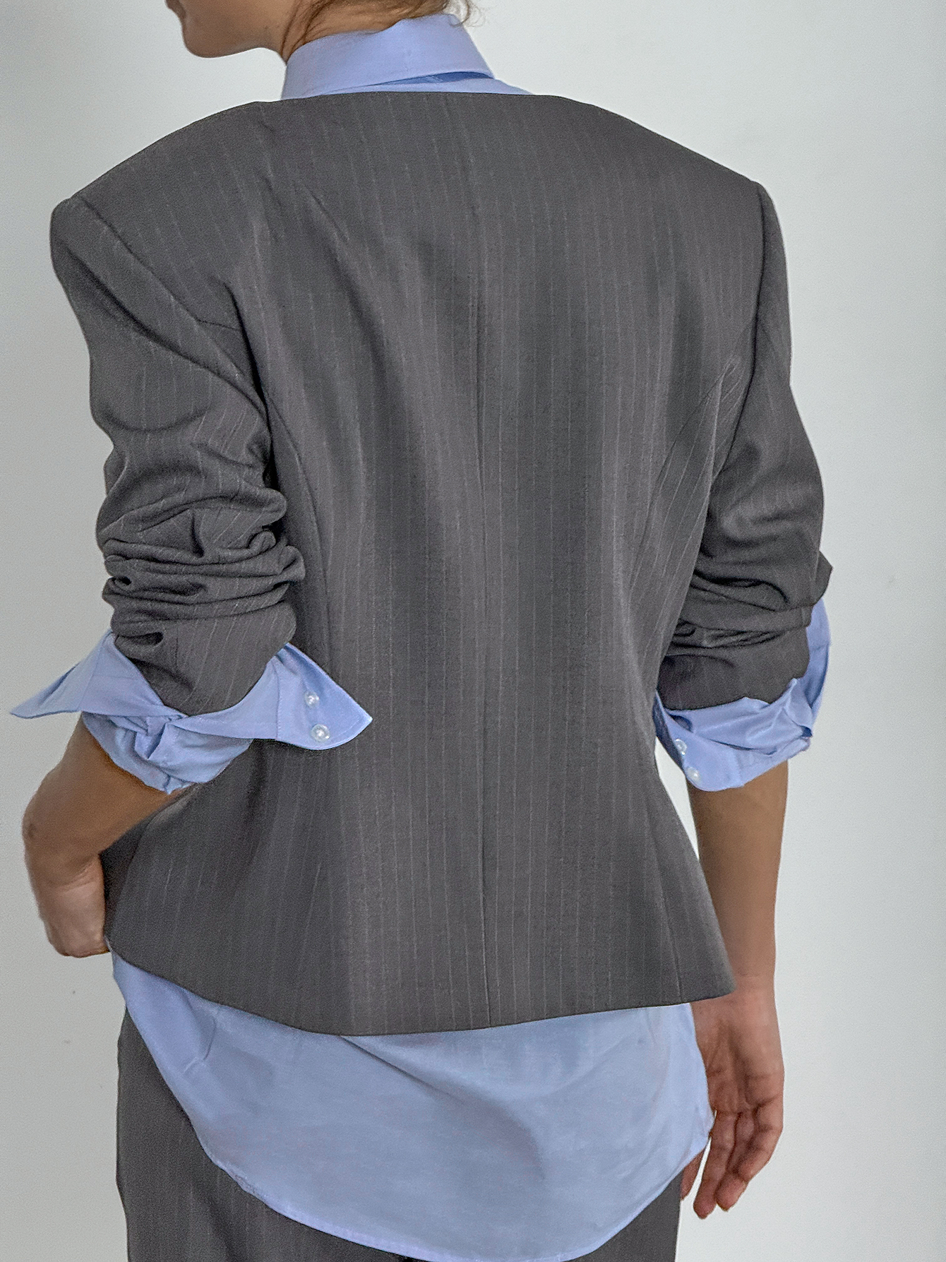 open lace back dress Oversize Blazer