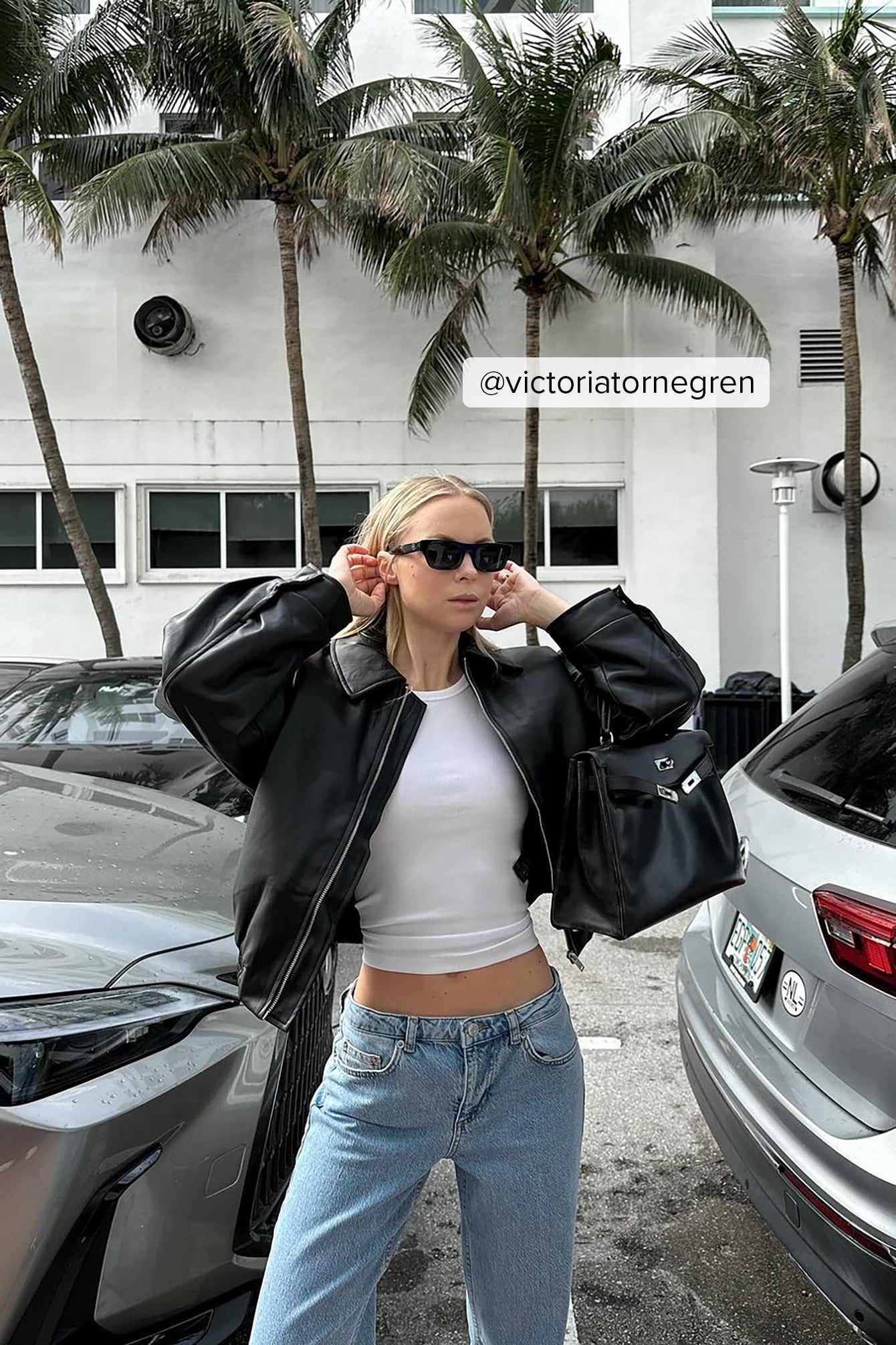 Padded PU bomber jacket