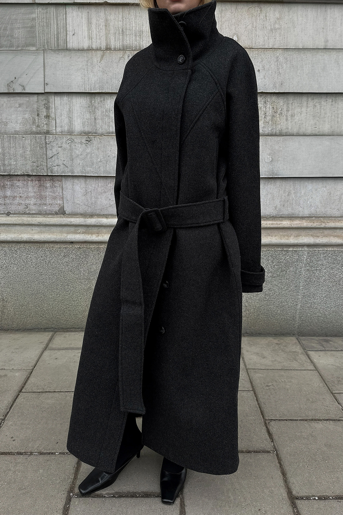 Oversized Wool Coat Grey | NA-KD