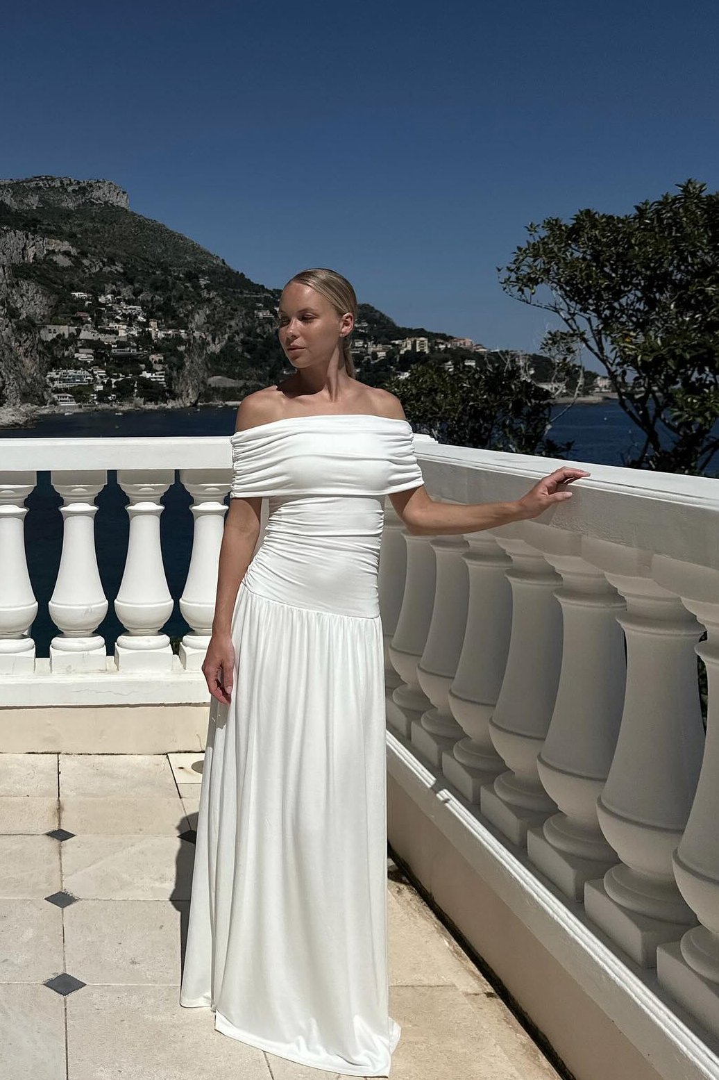 Off shoulder kleid na kd Clearance