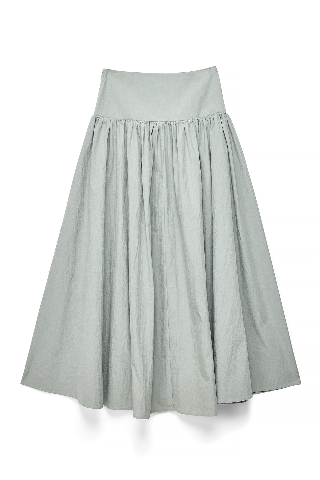 Turquoise Volume Maxi Skirt