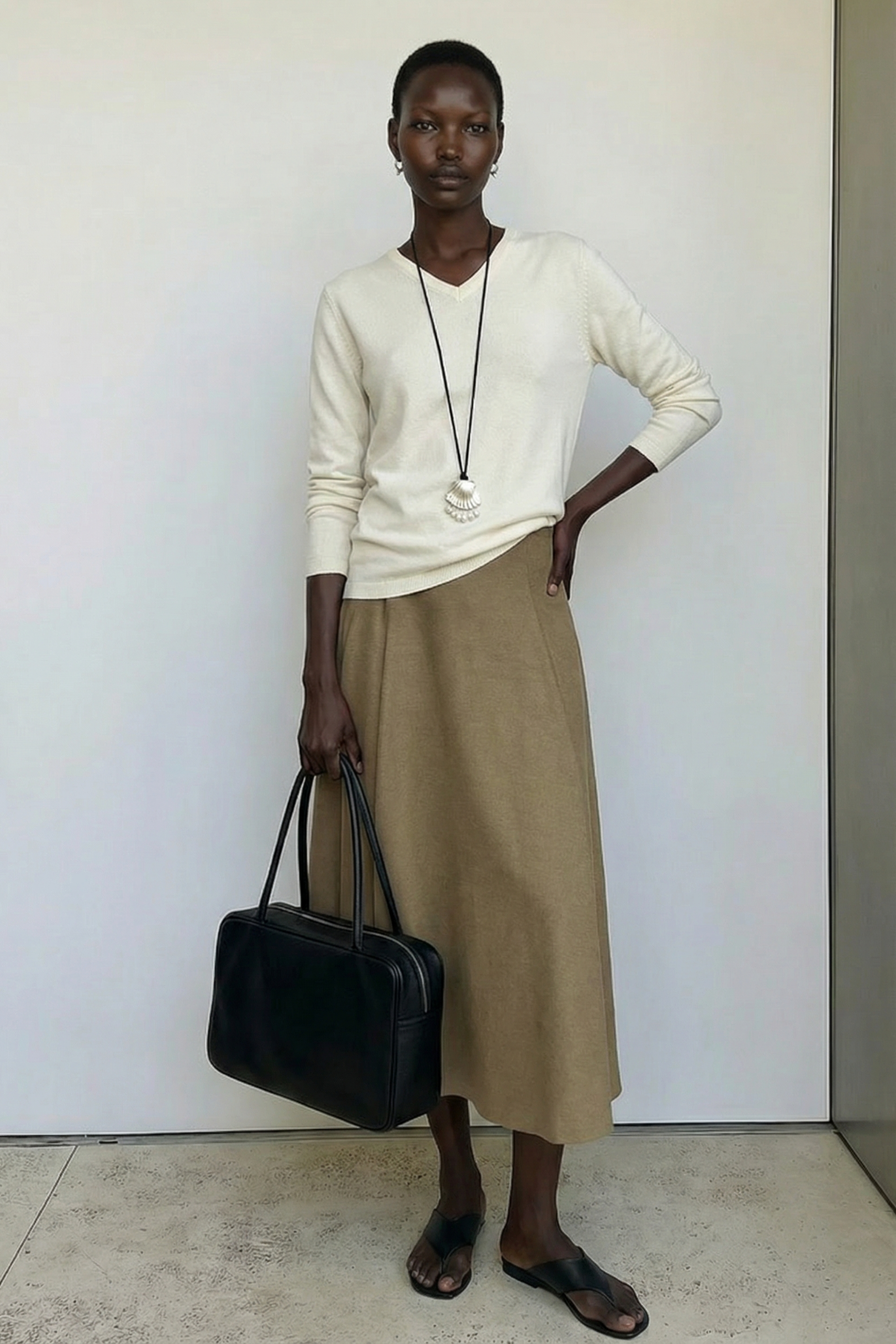 Volume Tailored Midi Skirt - Pleated Skirts - Green - EU 32 - NA-KD / NAKD