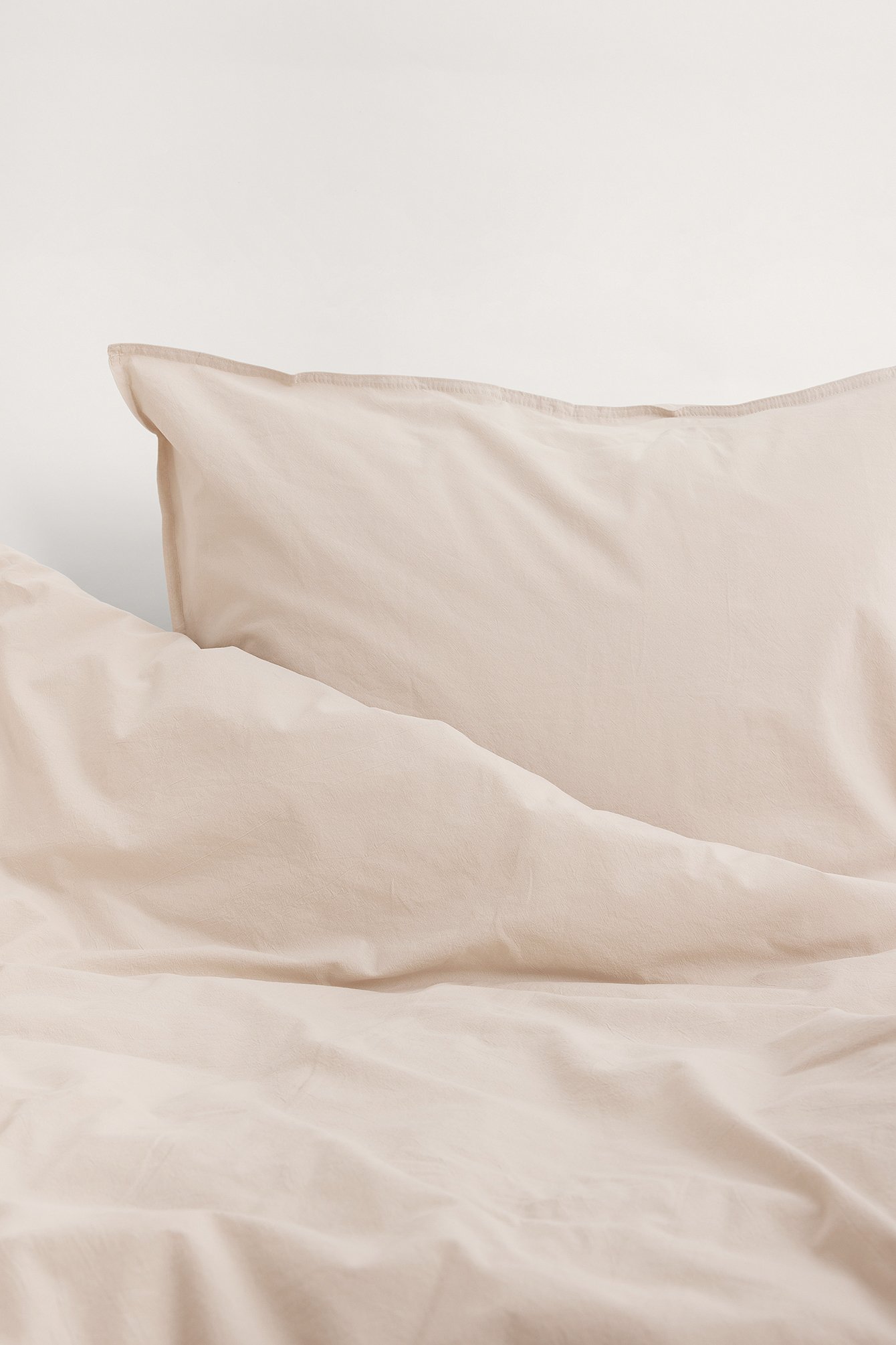 Washed Organic Cotton Bedding Set Single Blue