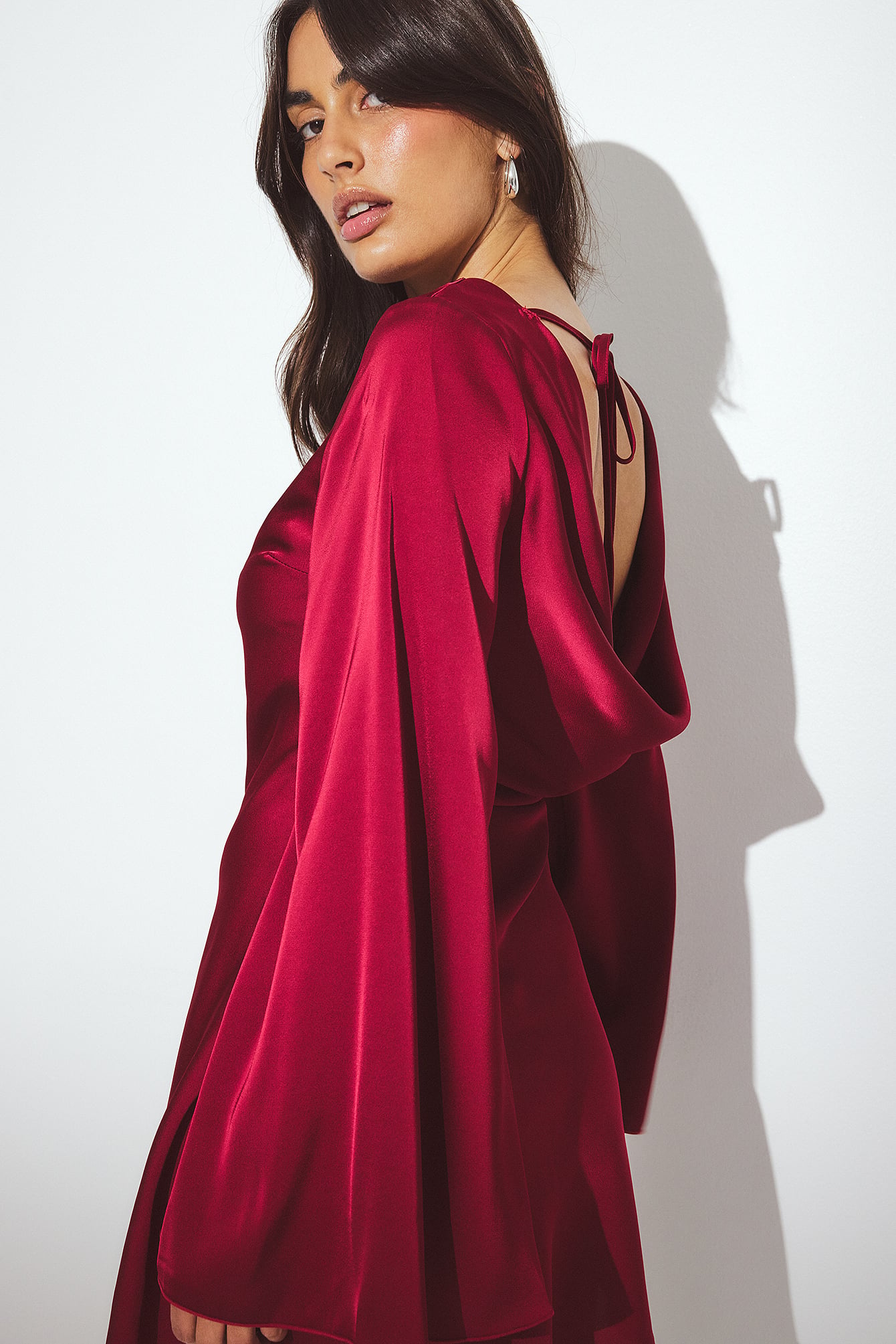 Womens Burgundy Mini Dresses | NA-KD Womens Burgundy Mini Dresses | NA-KD