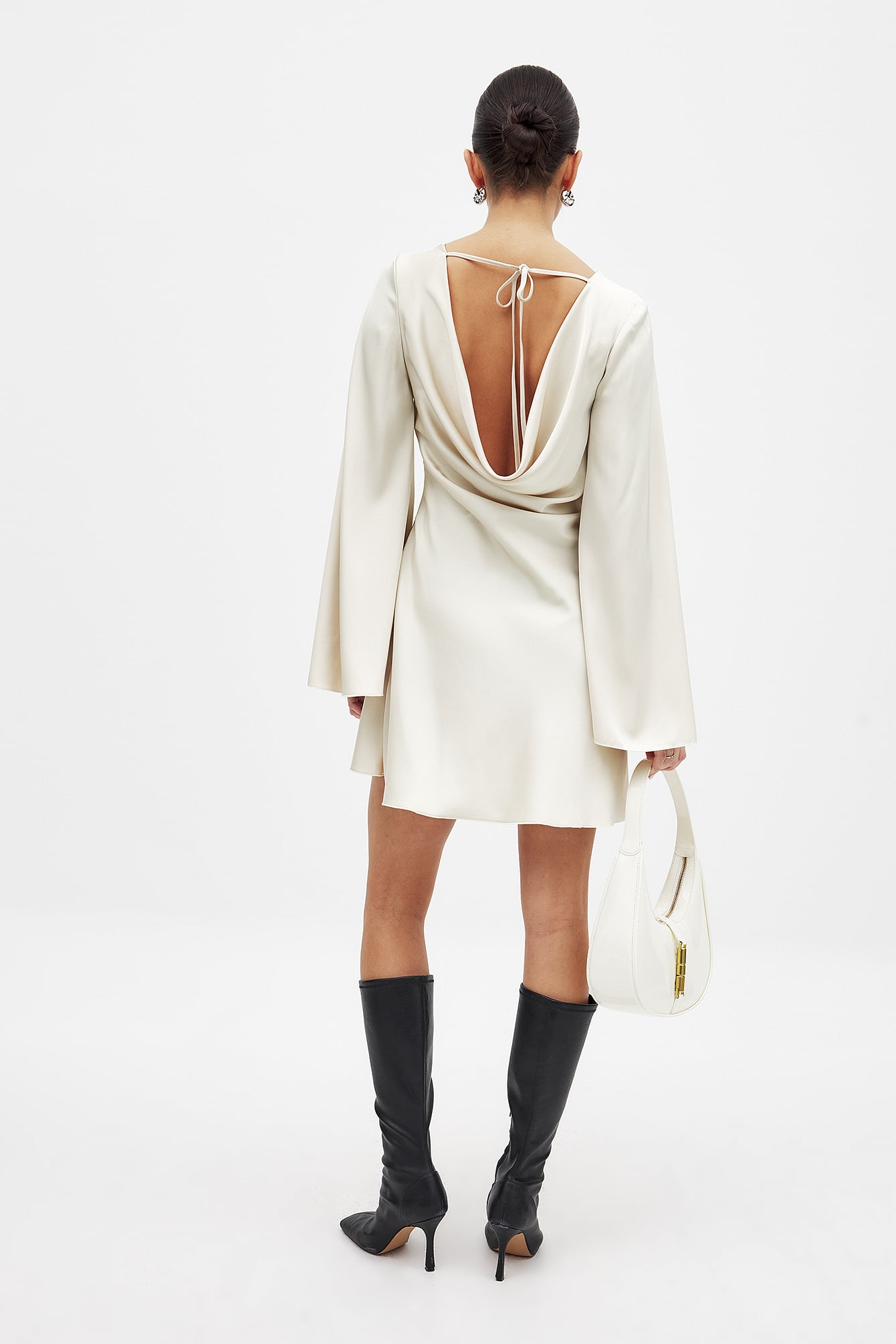 Womens Beige Satin Dresses | NA-KD Womens Beige Satin Dresses | NA-KD