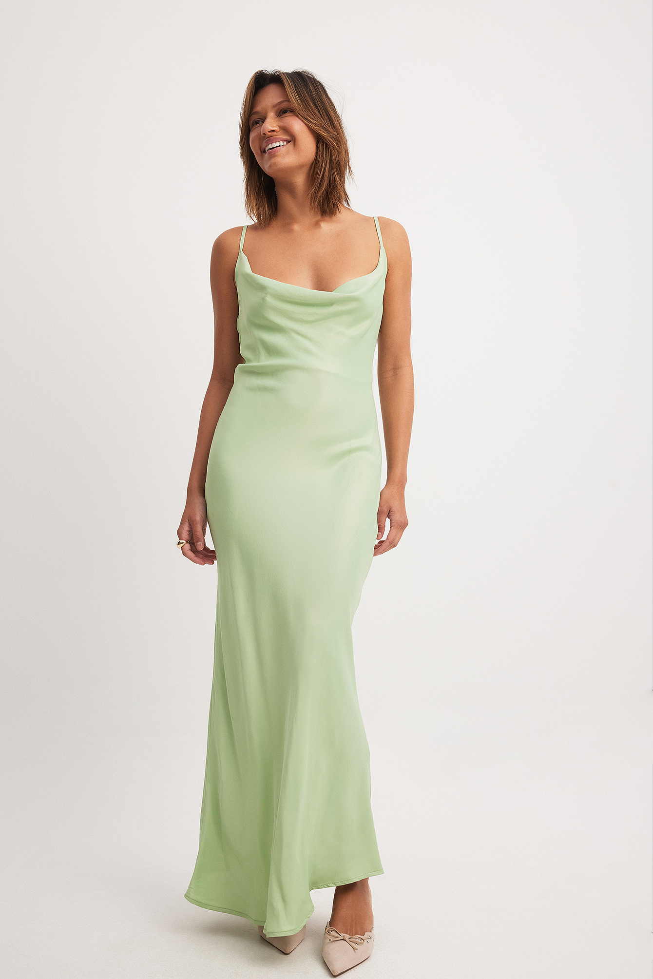 Gown Pale Green Slip Dress Lime Green Silk Slip Dress