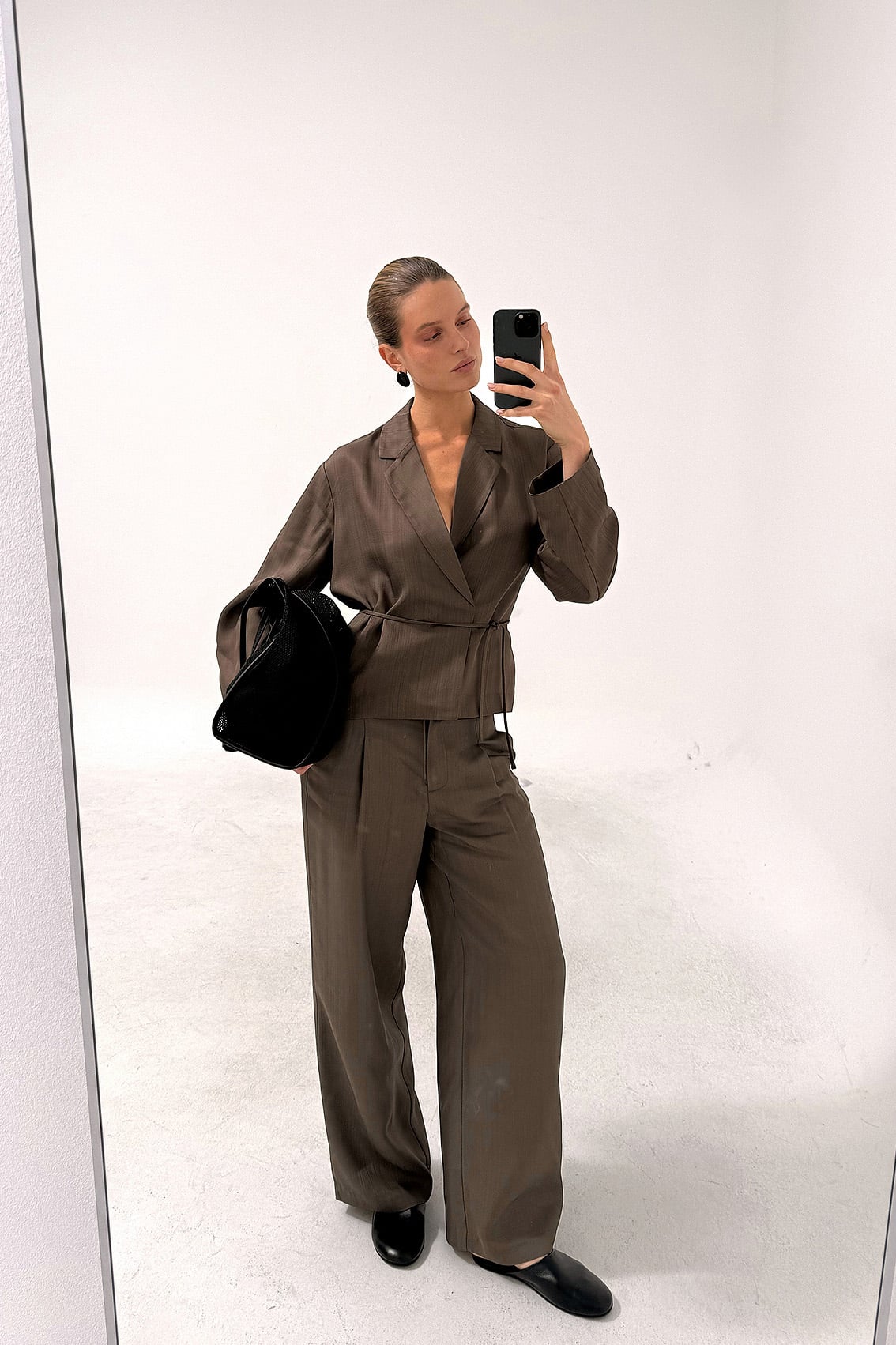 Wide Drawstring Pants - Summer Pants - Brown - EU 36 - NA-KD / NAKD
