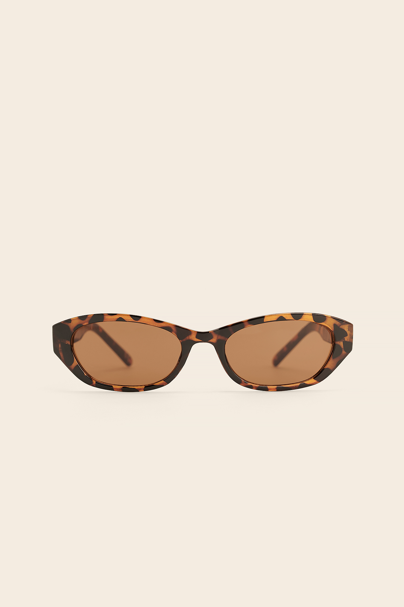 Tortoise Wide Drop Shape Retro Sunglasses