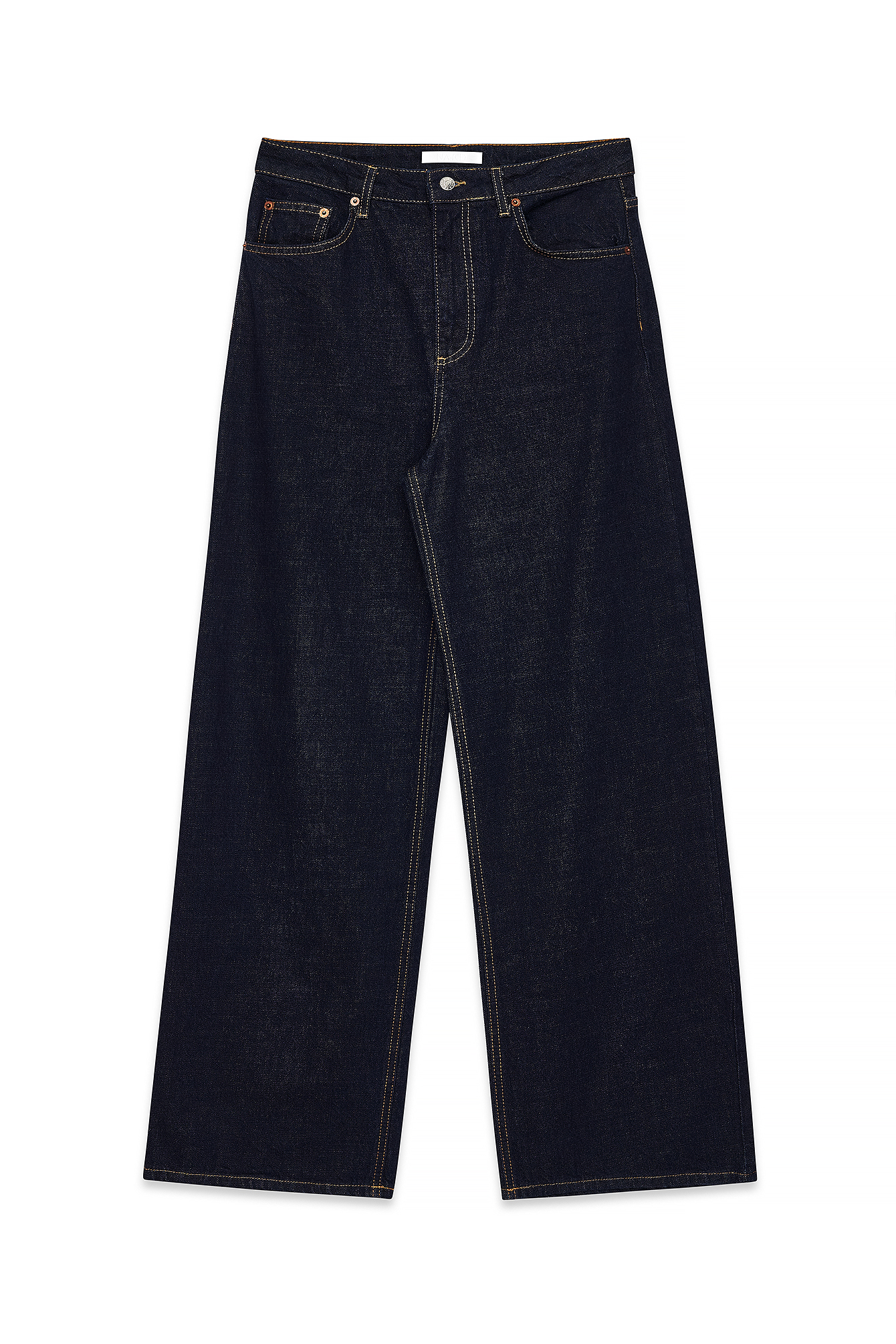 Rinse Wash Wide High Waist Jeans