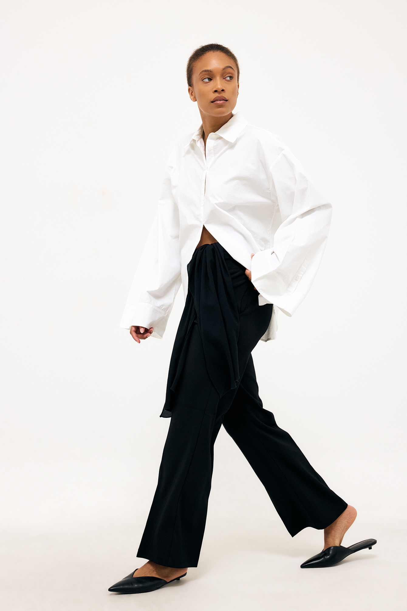 Wide Sleeve Cotton Shirt - Camisas - White - XL - NA-KD / NAKD