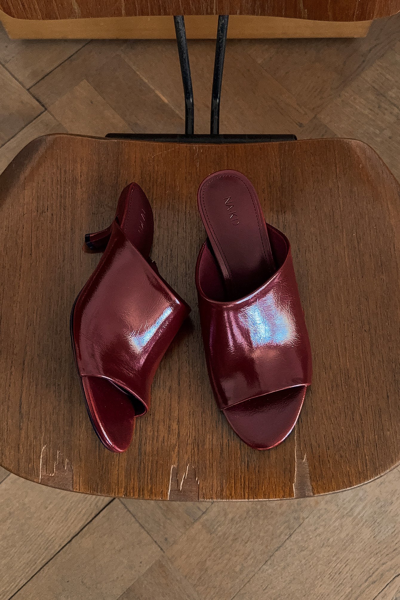 NA-KD Wide Strap Mules - Heels - Burgundy - EU 38 - NA-KD / NAKD