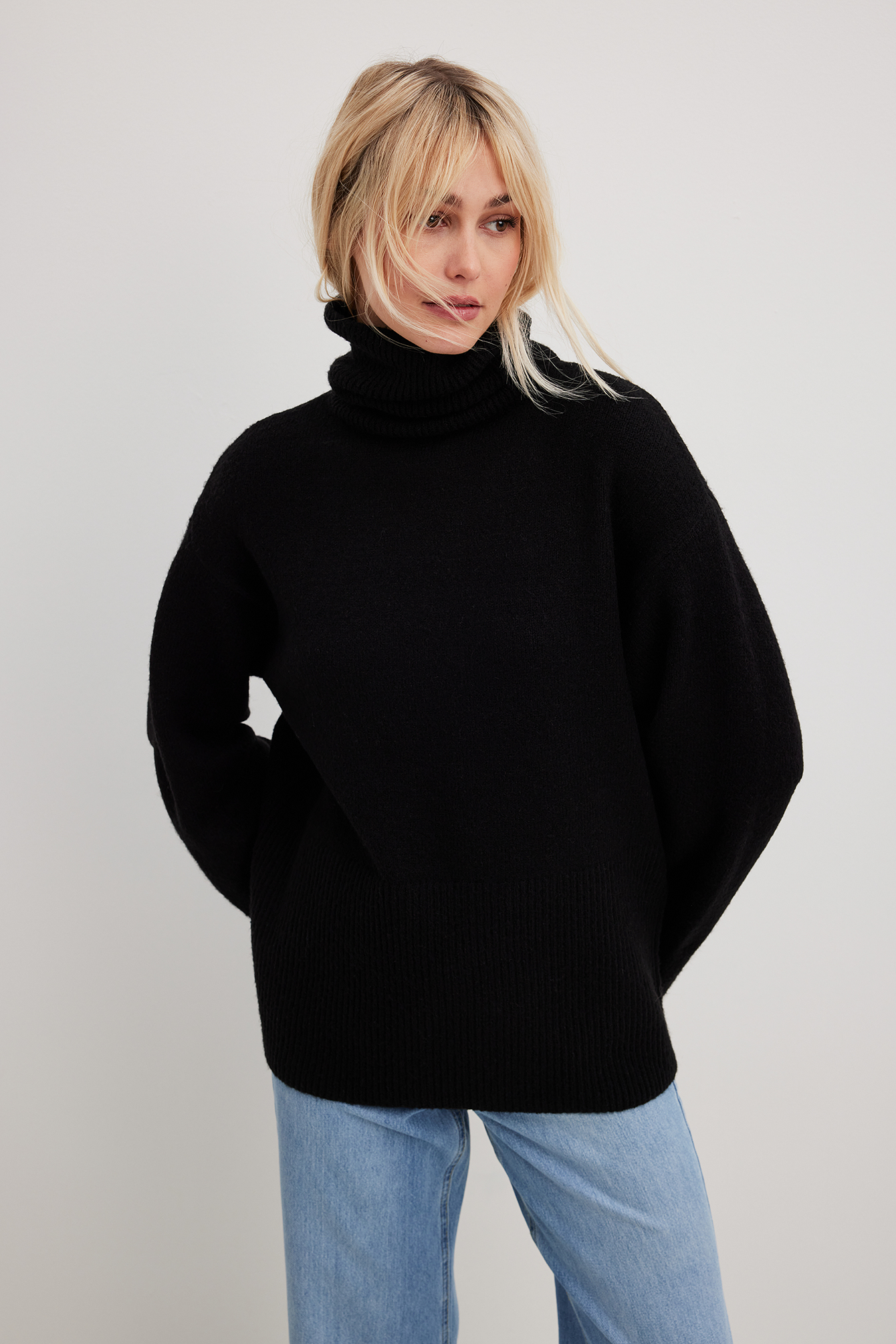 Wool knit polo sweater Clearance