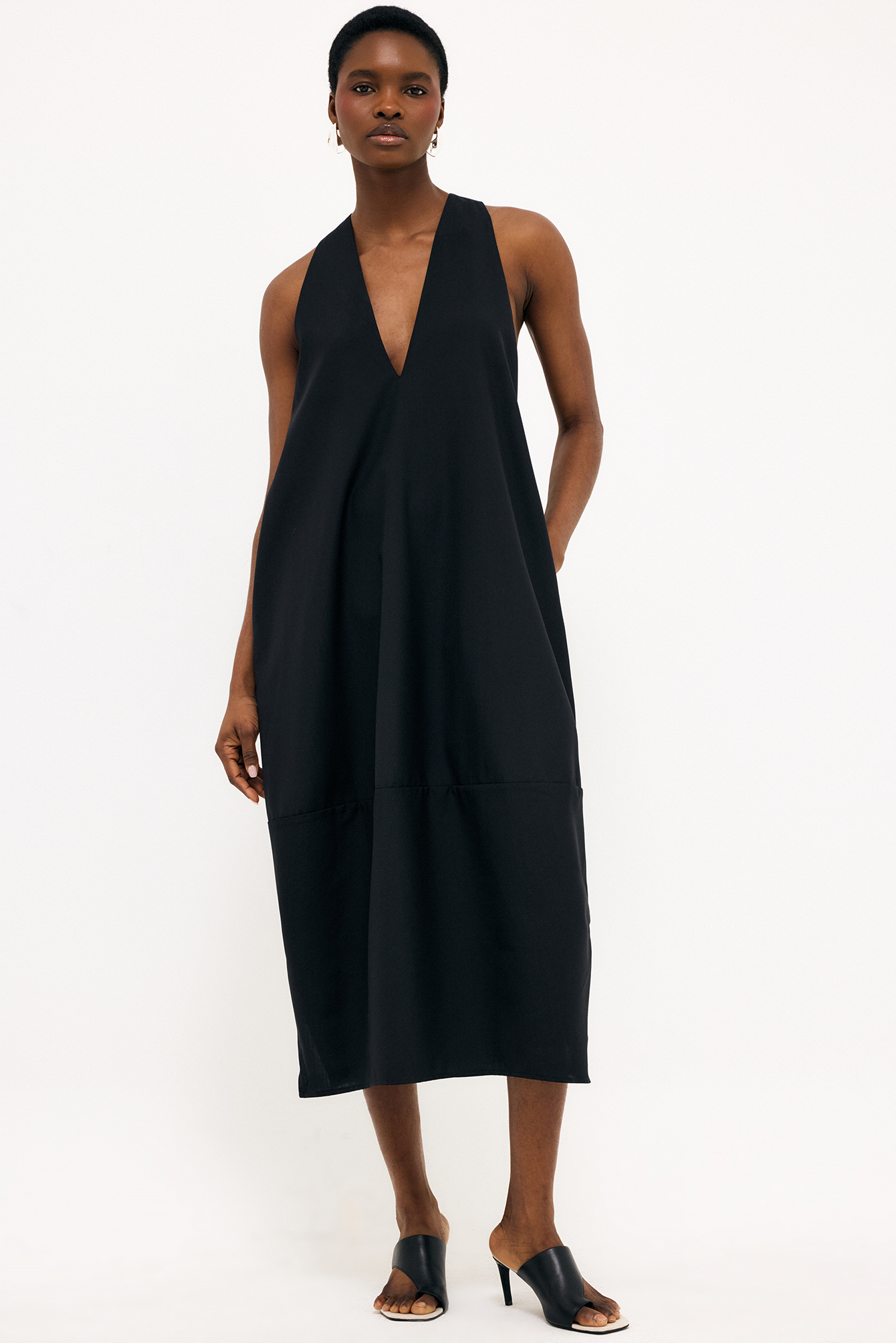 Sleeveless Jersey Mini Dress Léopard