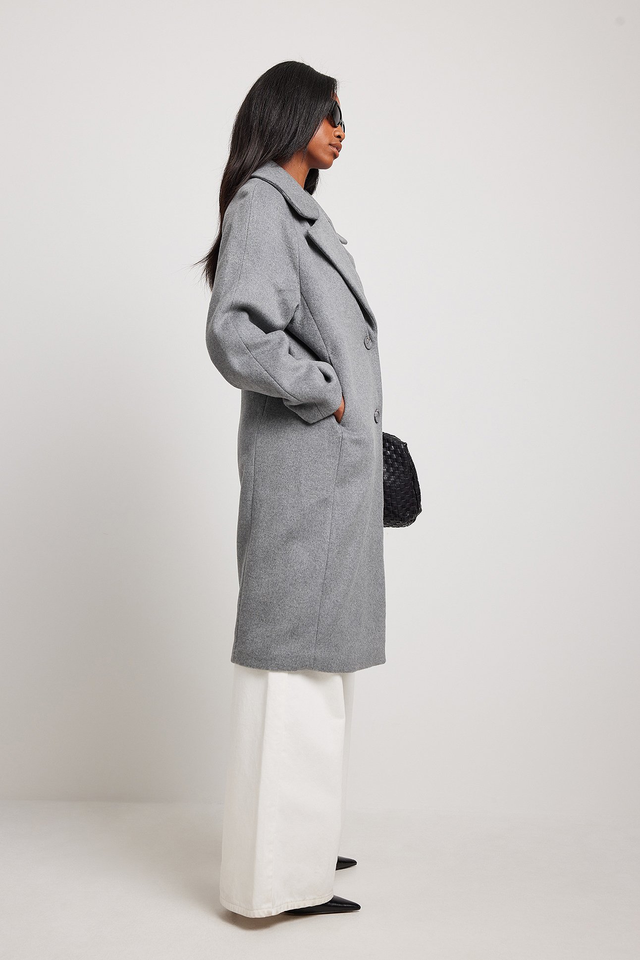 Grey Oversize frakke