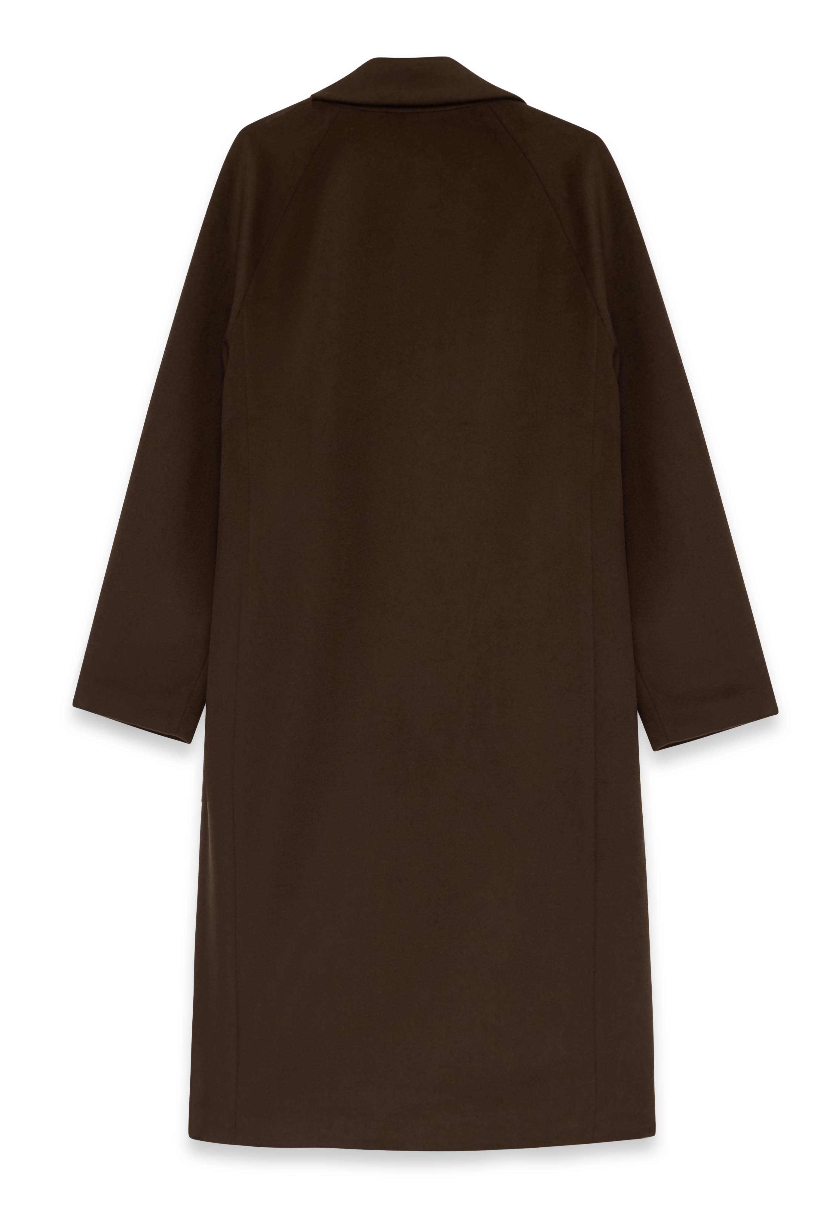 Oversized Raglan Sleeve Wool Blend Coat Brown | NA-KD