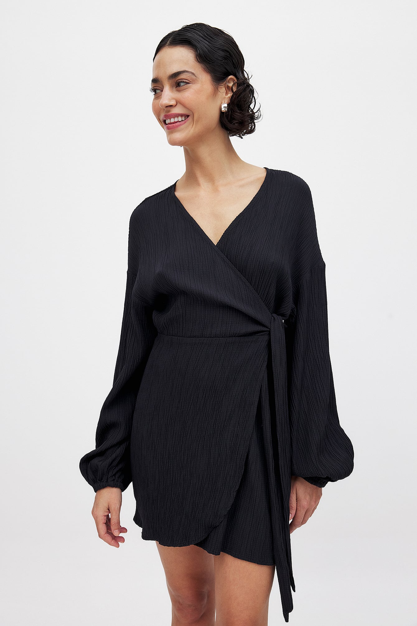 Womens Black Wrap Dresses | NA-KD Womens Black Wrap Dresses | NA-KD