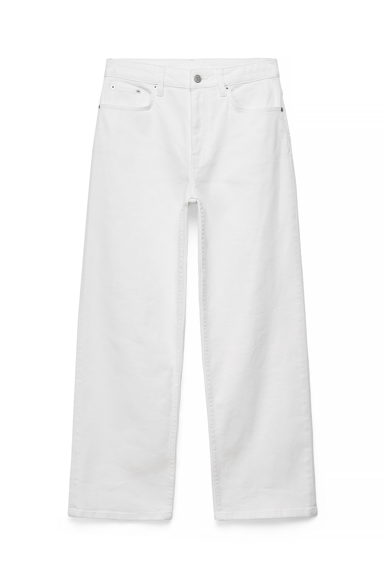 White Yard High Waist Ankle Jeans