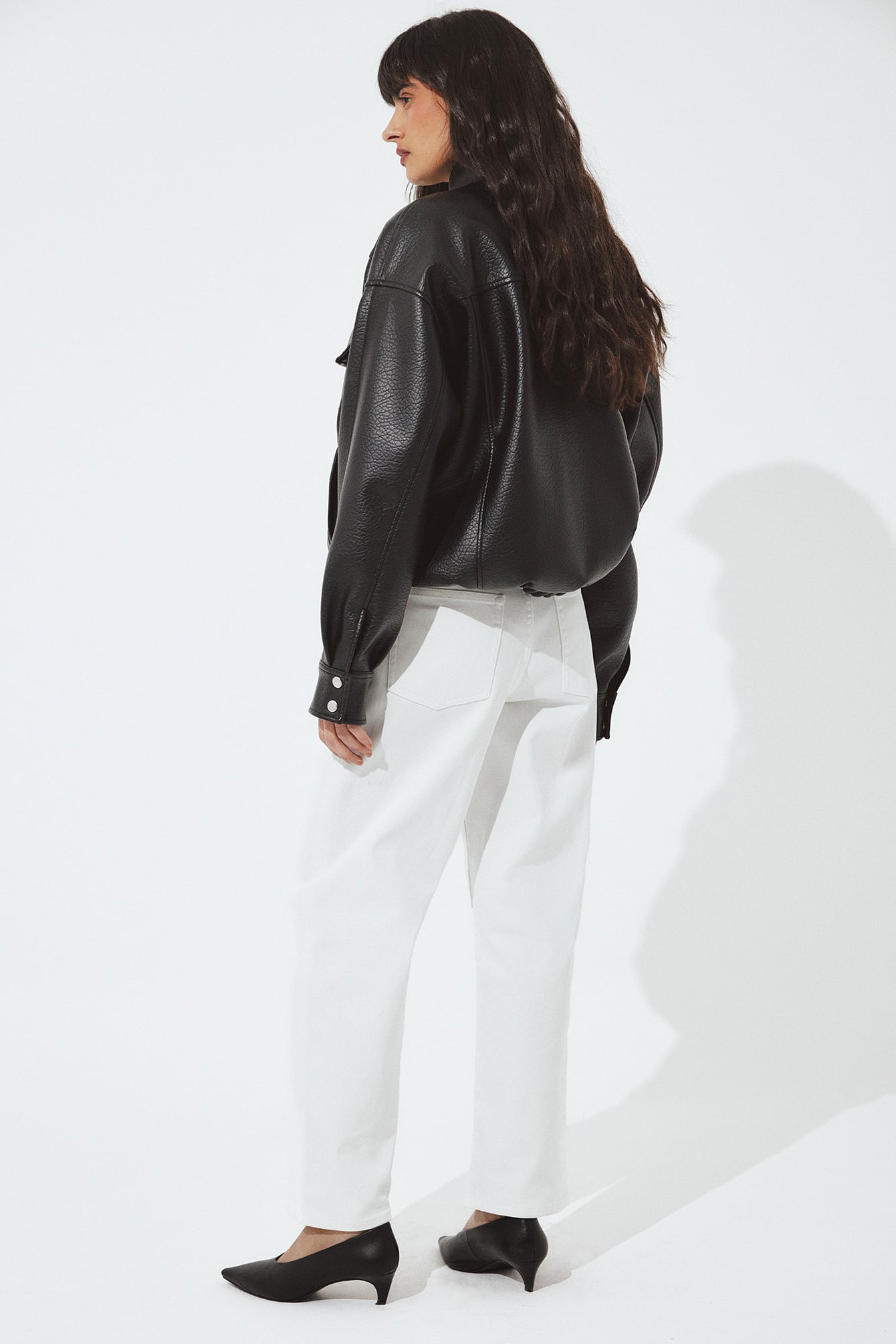 Yard High Waist Ankle Jeans - Cropped Jeans - White - EU 36 - NA-KD / NAKD