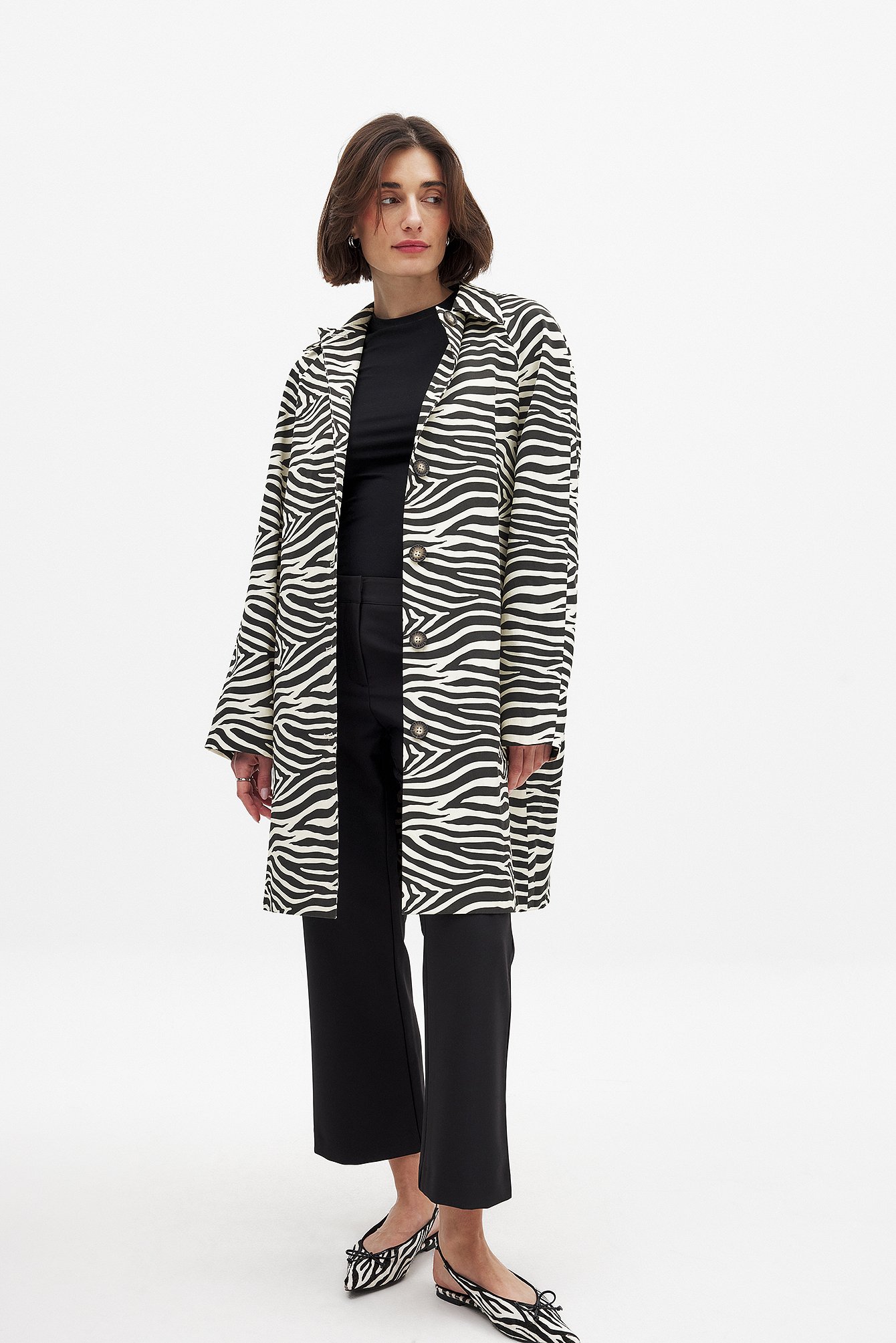 NA-KD Trenchcoat met raglanmouwen - Trenchcoats - Veelkleurig - EU 32 - NA-KD / NAKD