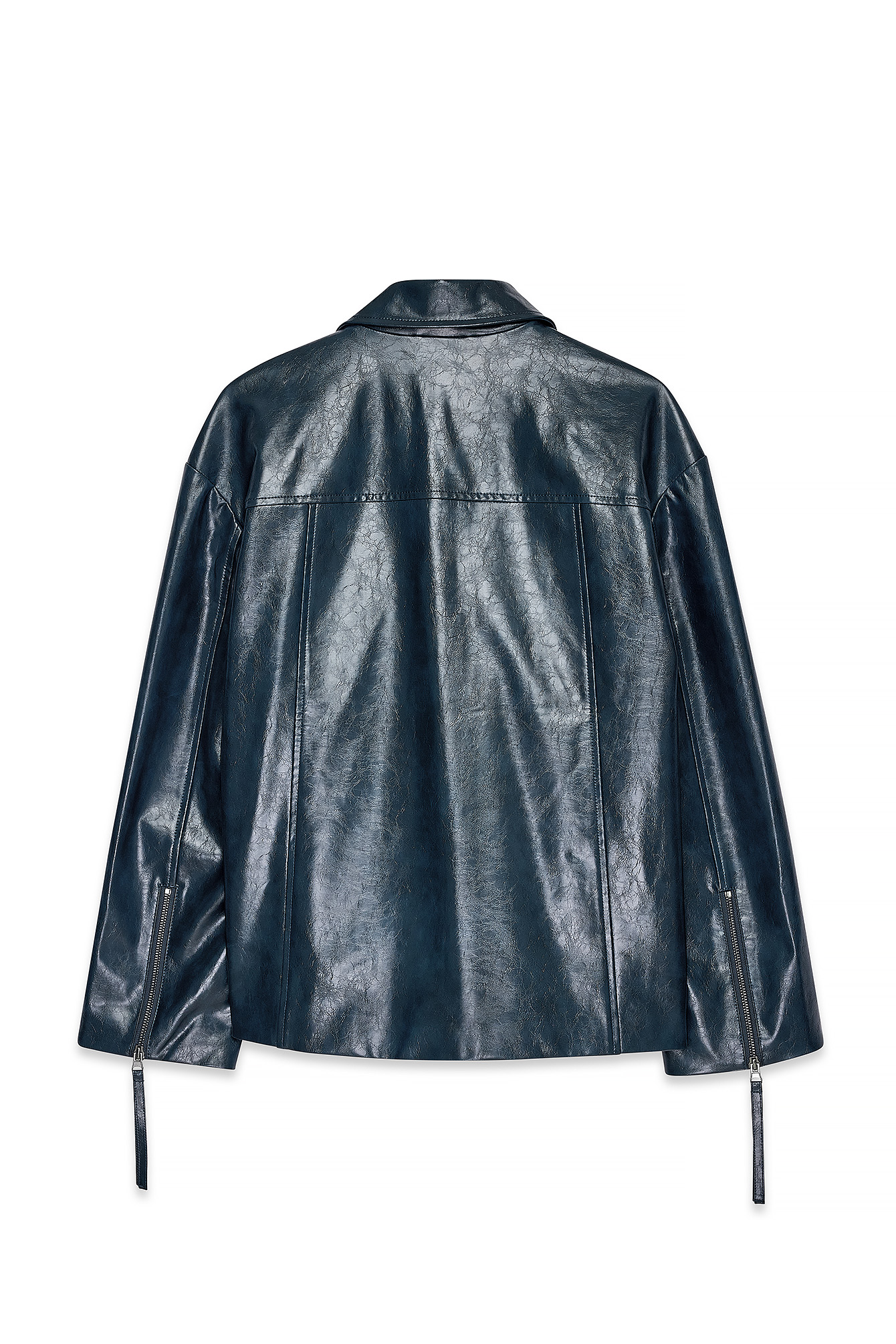 Zip Detail Faux Leather Jacket Black | NA-KD