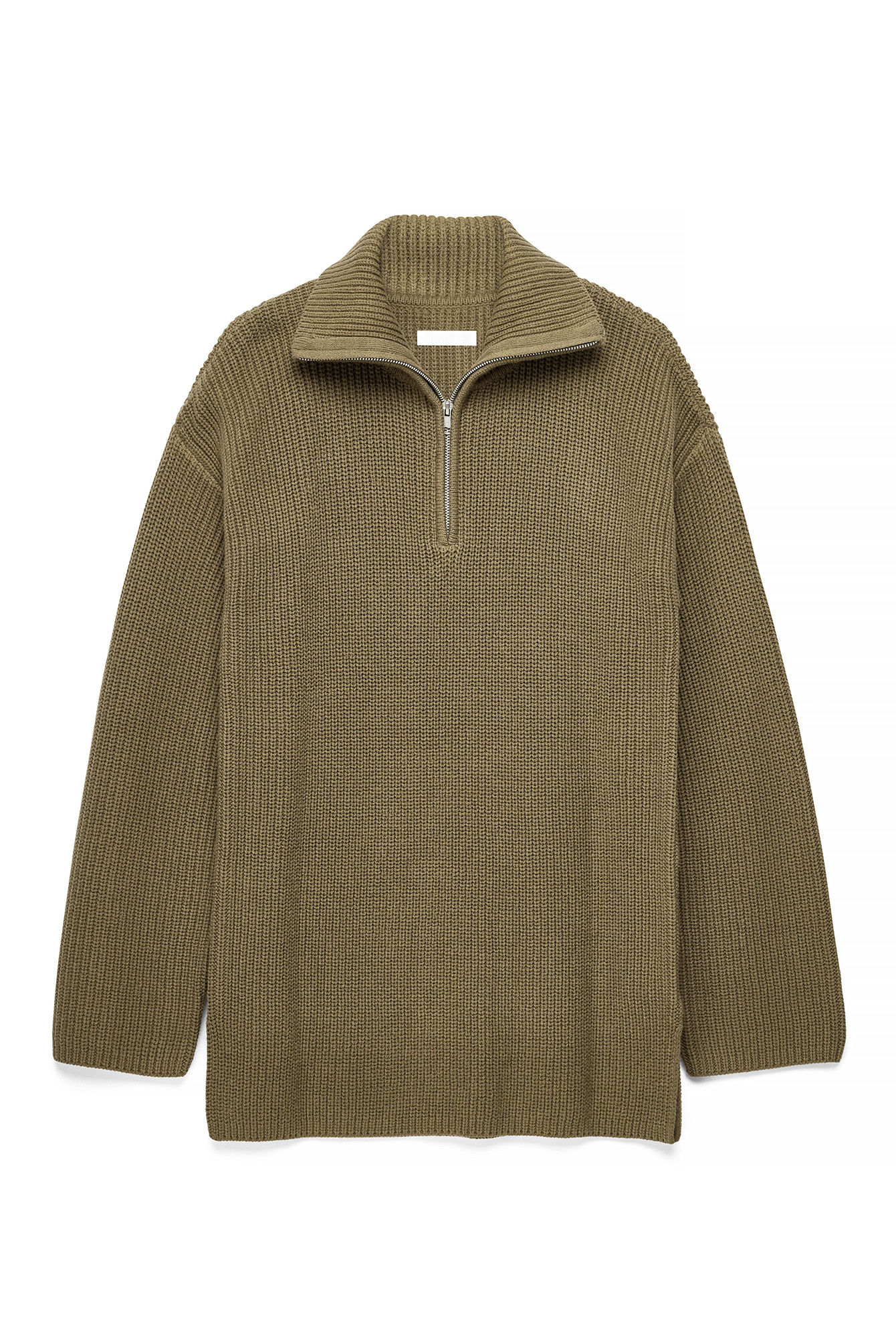 Cable Knitted Turtle Neck Sweater Offwhite | NA-KD