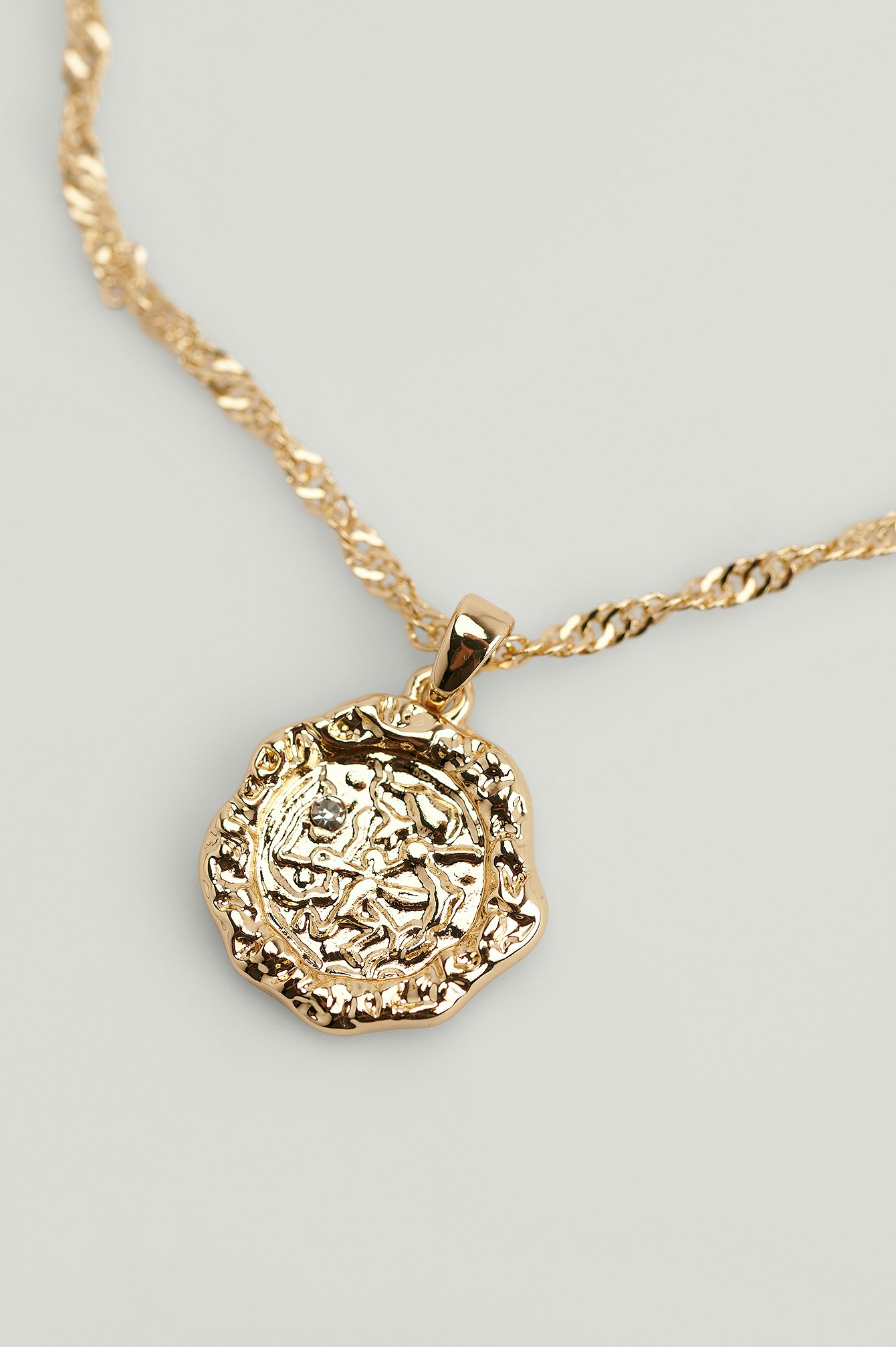 Sagittarius Collar reciclado con moneda con símbolo del zodiaco
