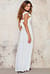 Crepe Maxi Dress with Front Side Split